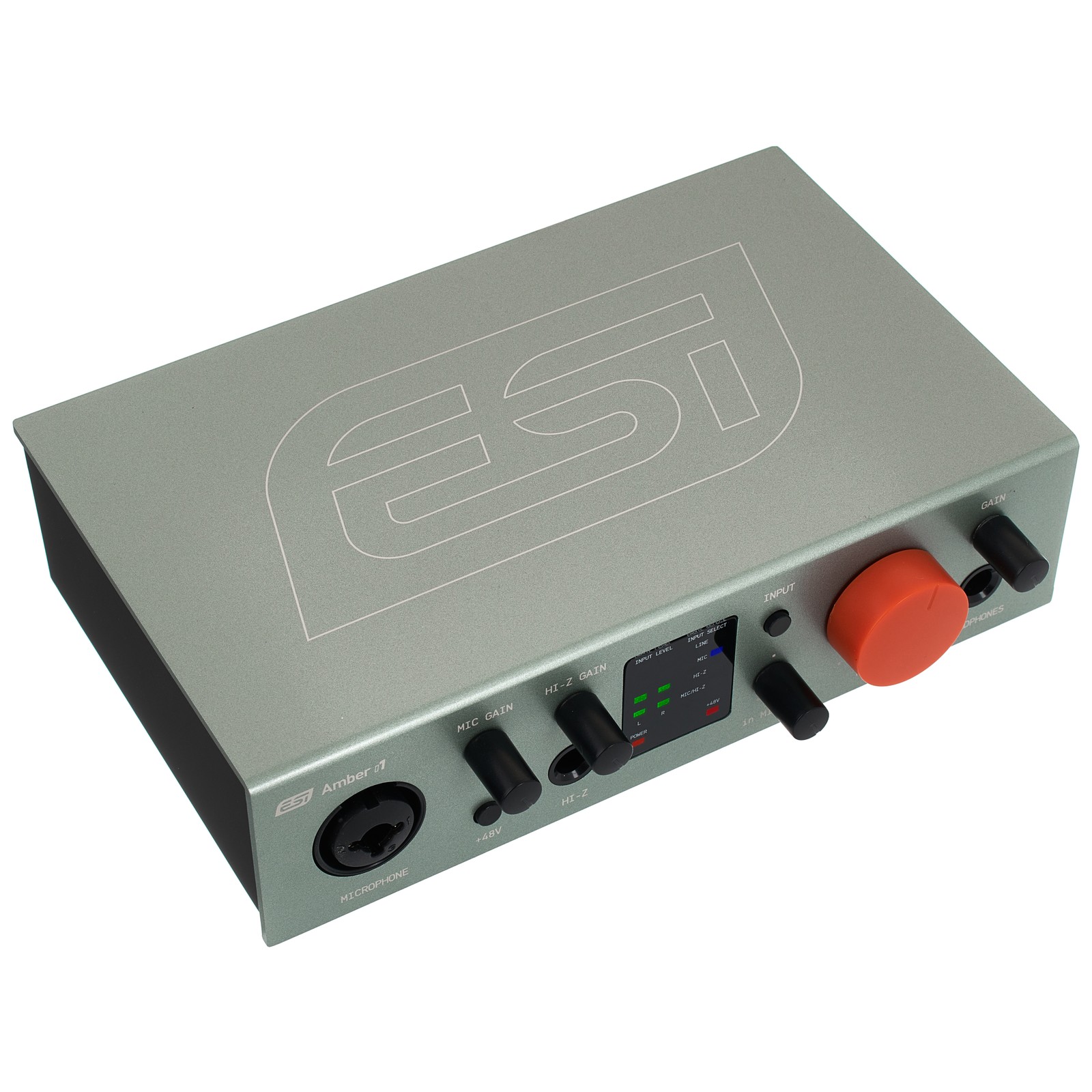 Gehäuseoberseite des ESI Amber i1 Audiointerface