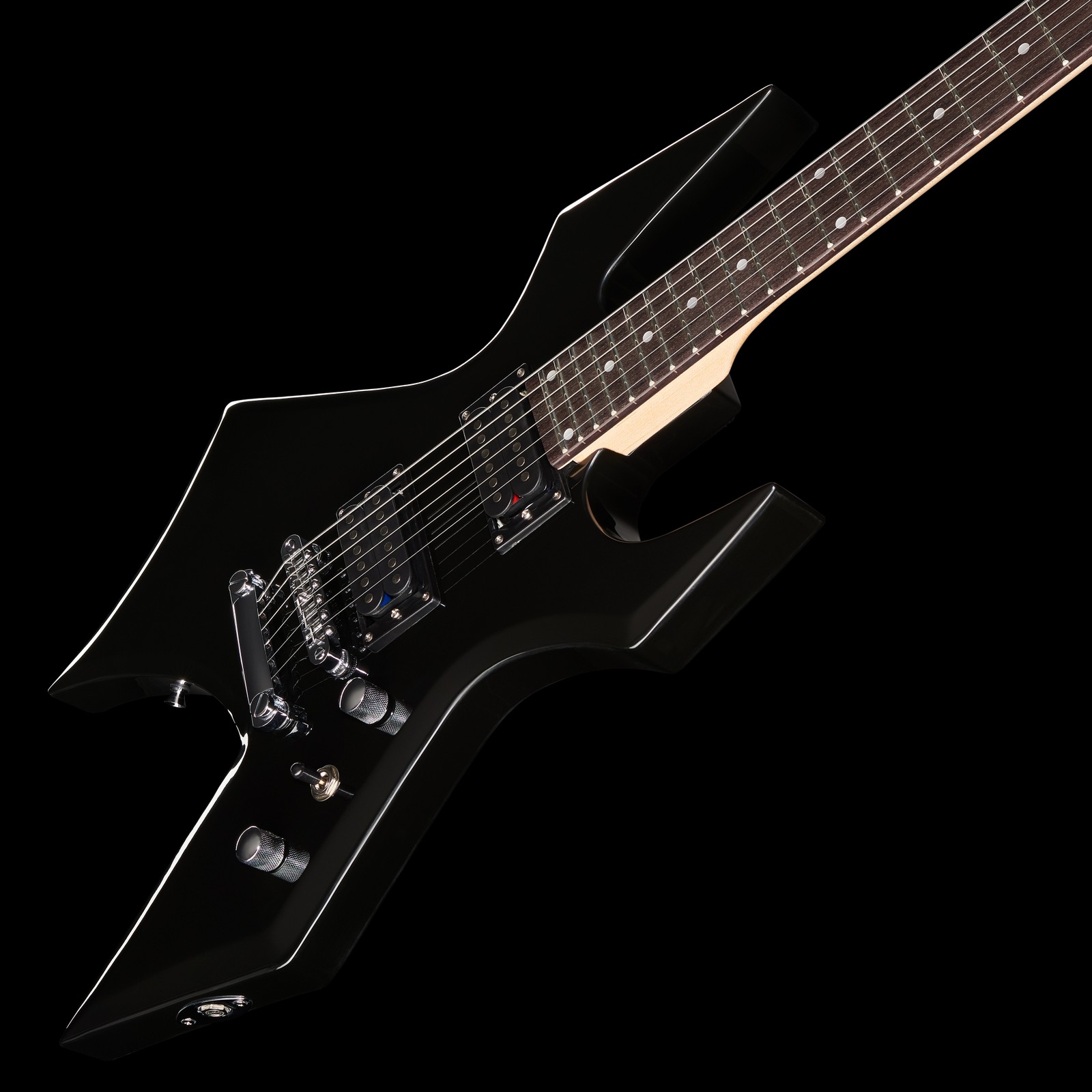 Harley Benton WL-20 schwarz Korpus Schrägansicht