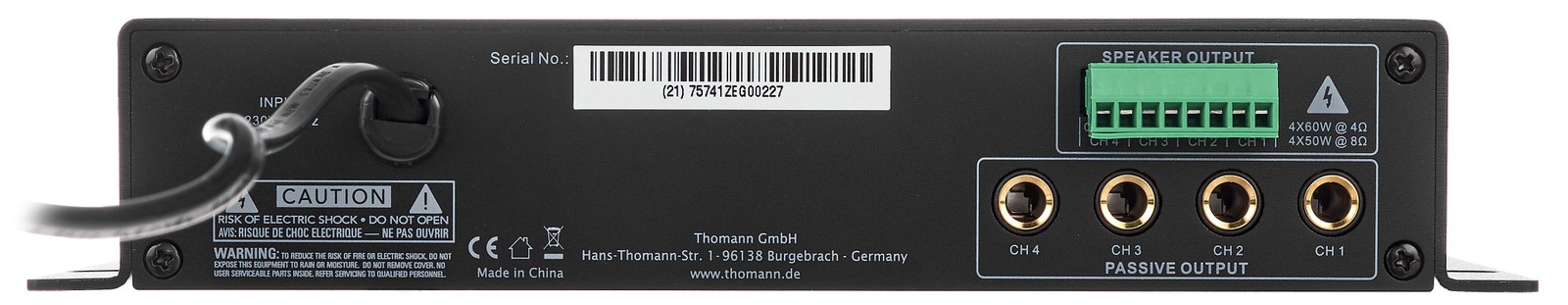 the t.racks DSP 4x4 Mini Amp