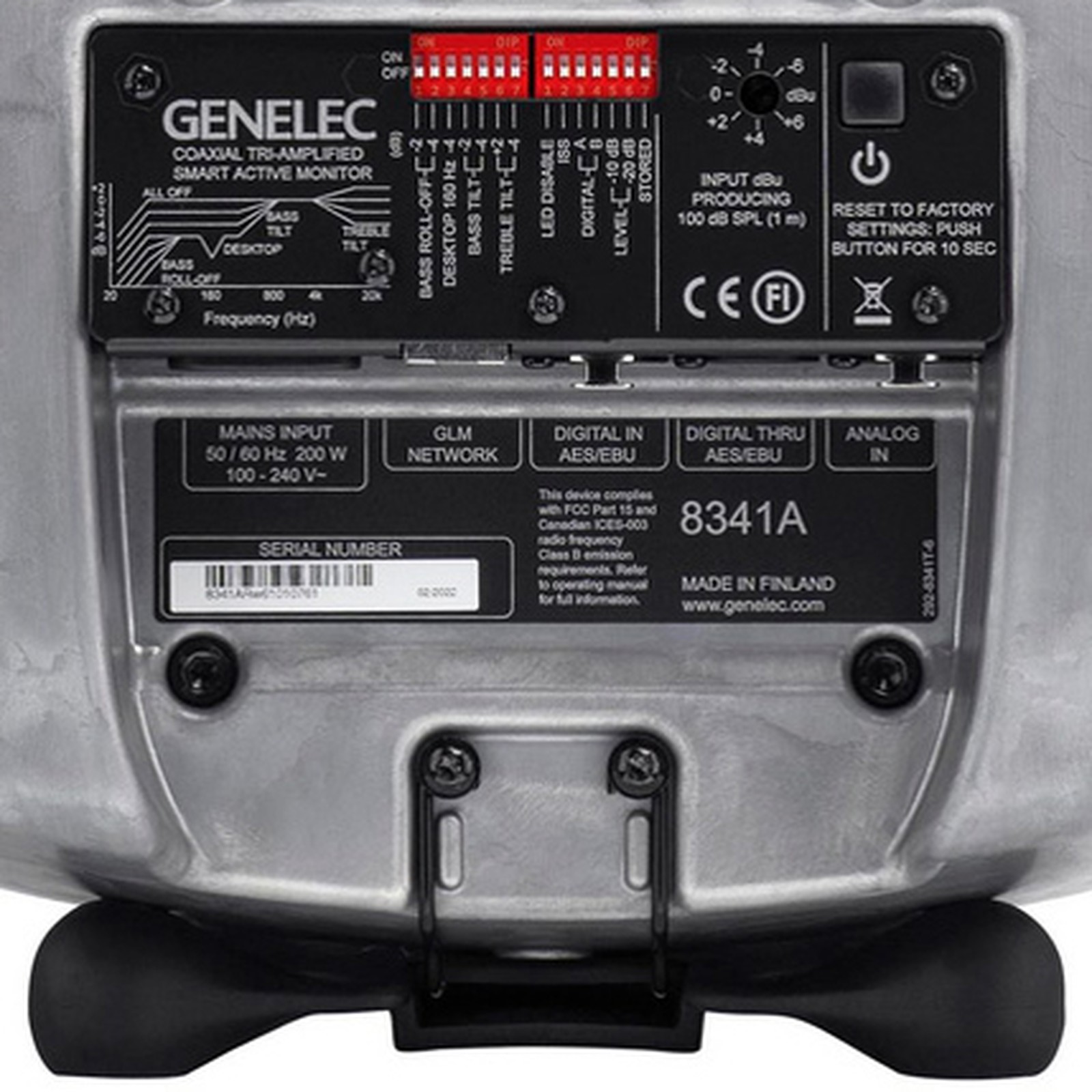 Face arrière de la Genelec 8341 RAW