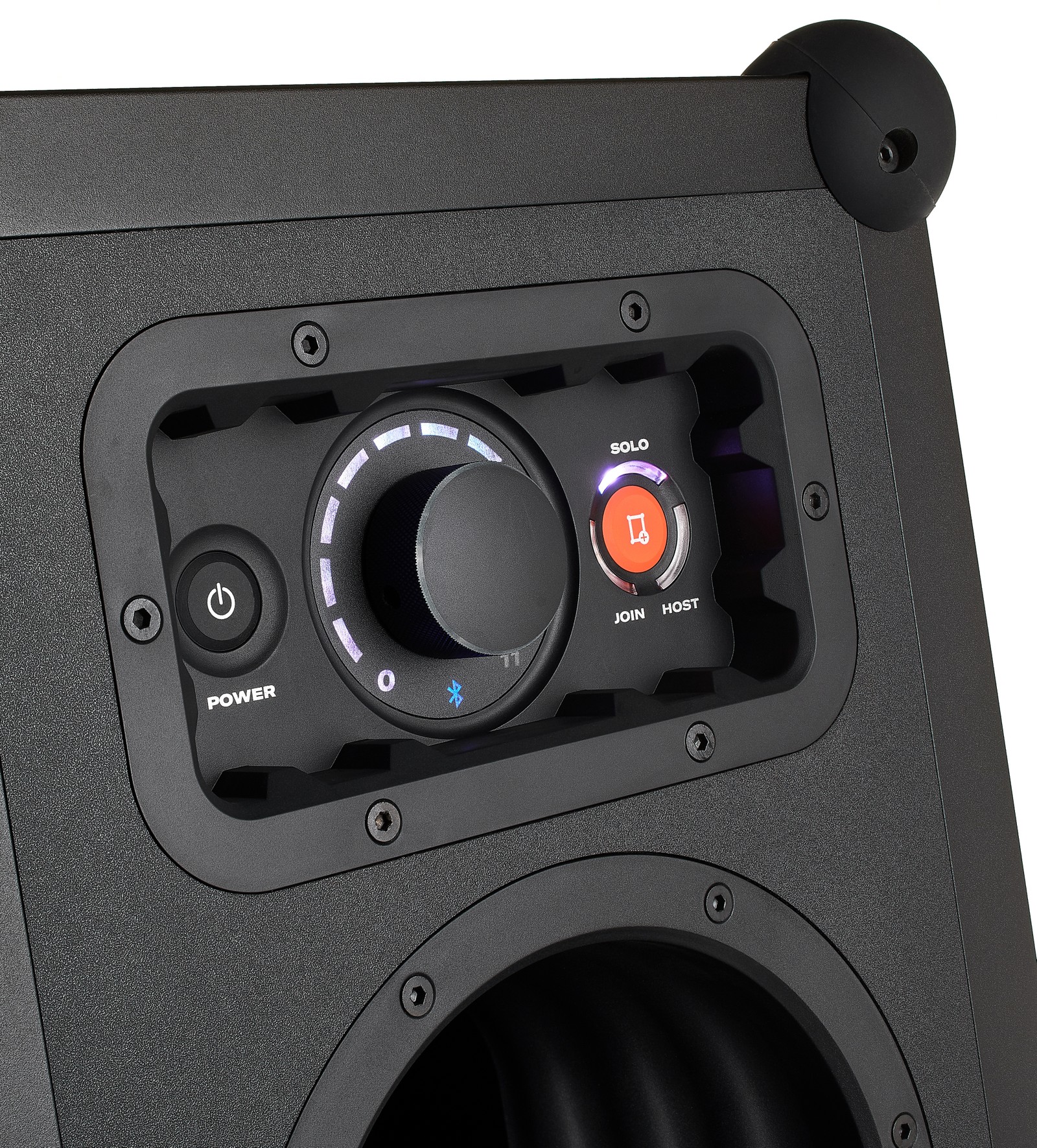 Controls on the Soundboks Gen3 Outdoor Speaker System