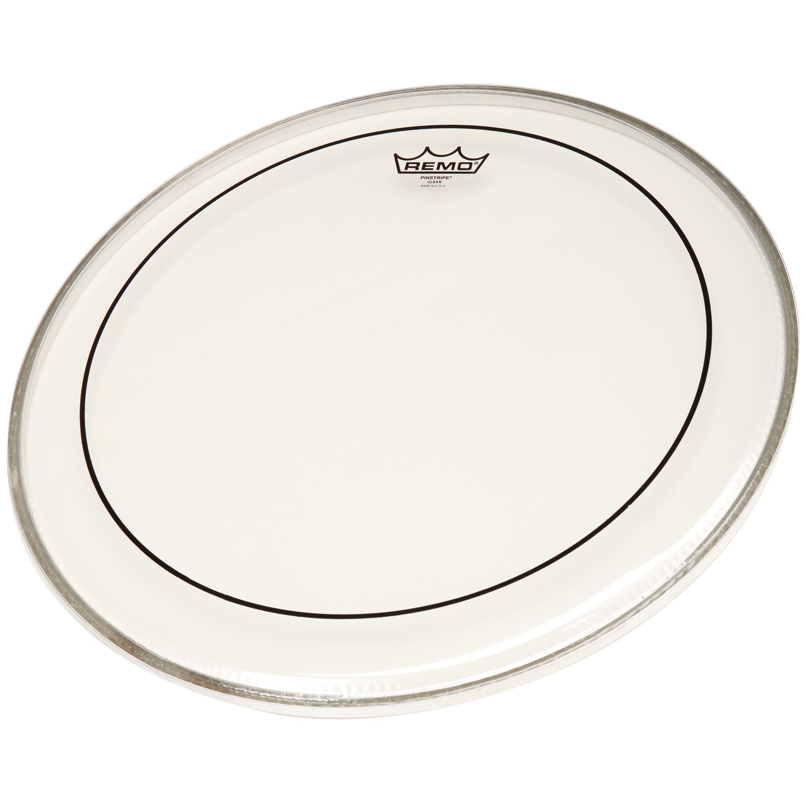 Remo 18" Pinstripe Bass Drum Fell transparent