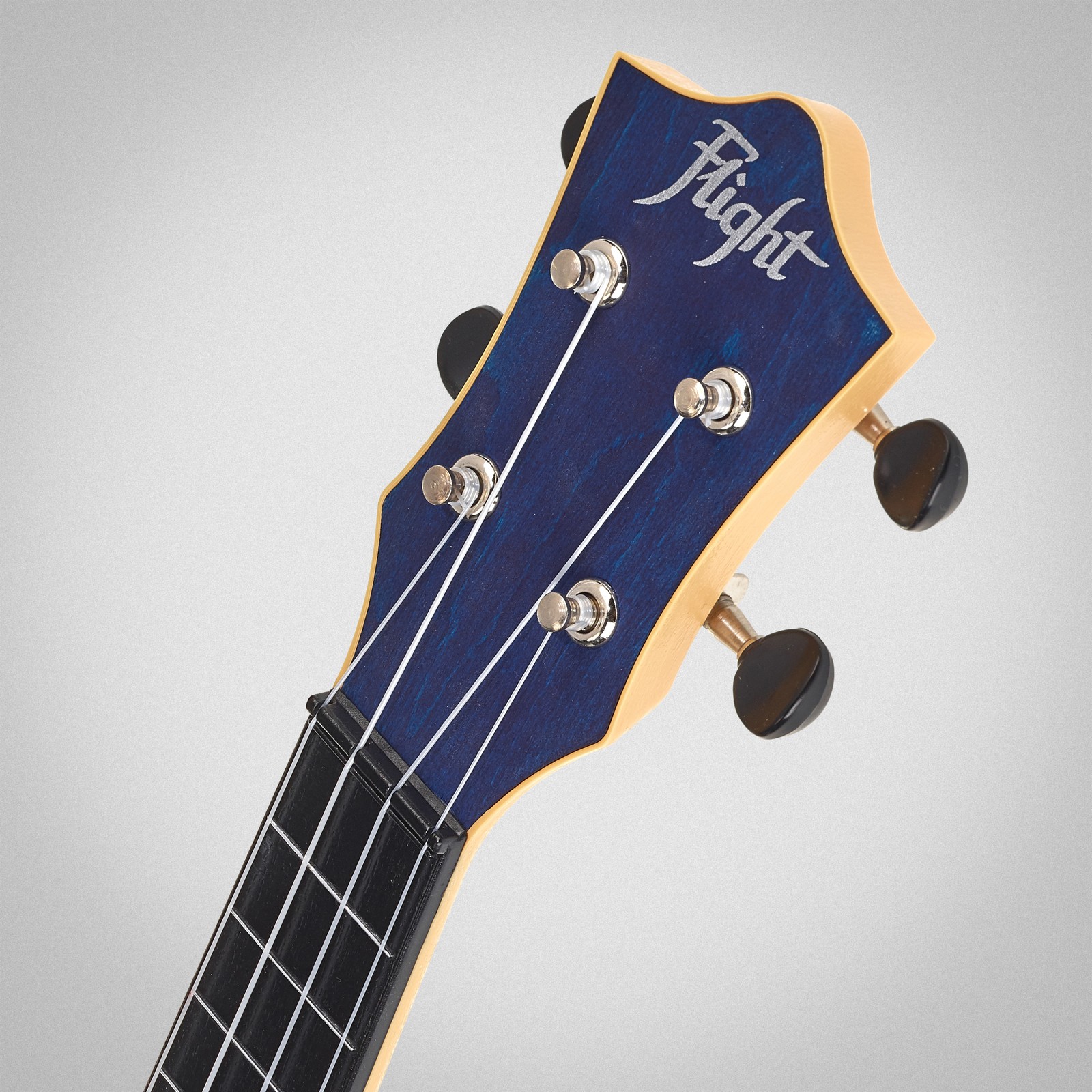 Kopfplatte der Flight TUS35 Travel Ukulele Blue