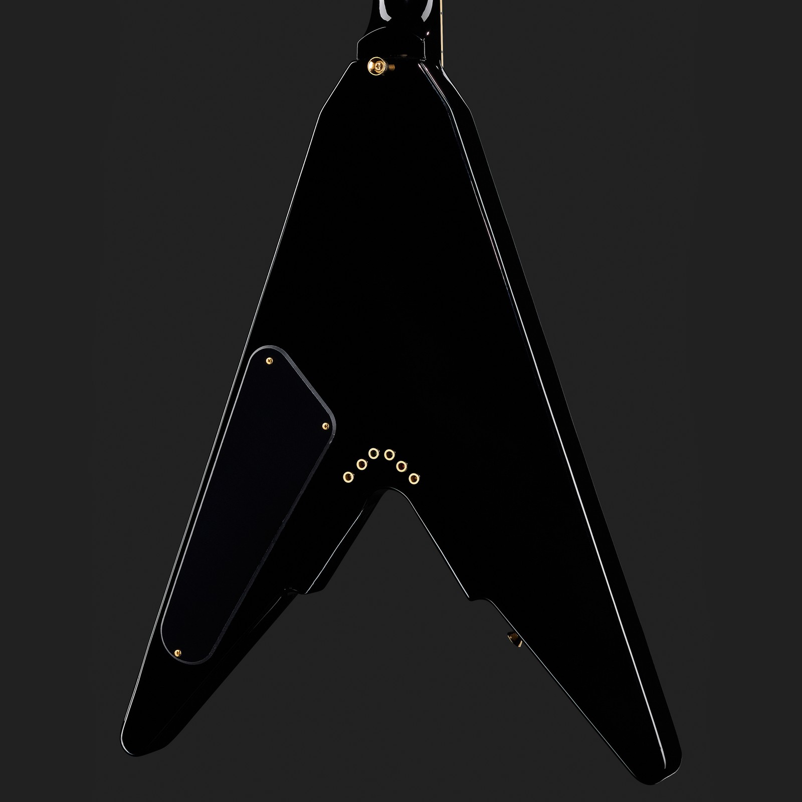 Schwarze Harley Benton Victory Plus E-Gitarre Rückseite