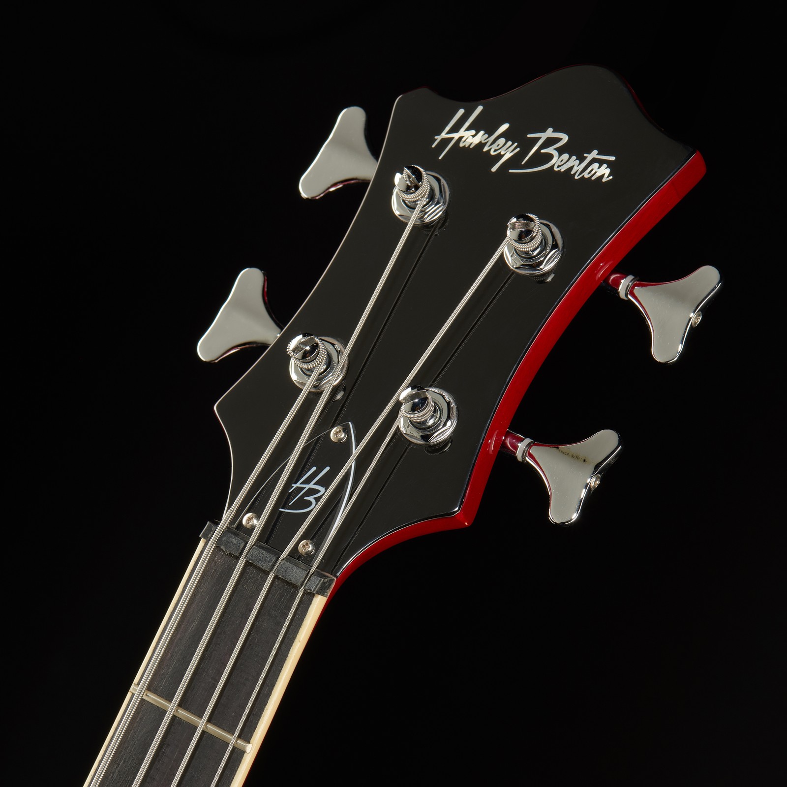 Schwarze Harley Benton Kopfplatte