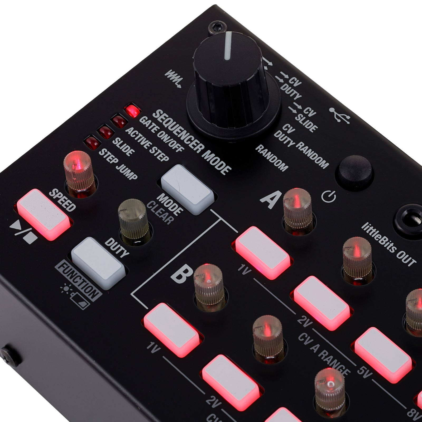 Detailansicht des Korg SQ-1 2x8 Step Sequenzer