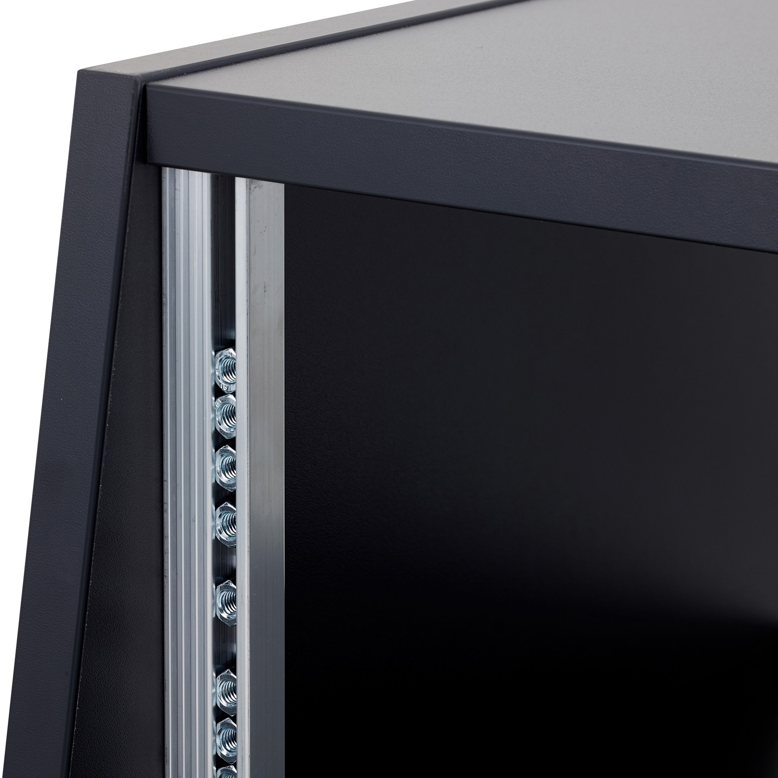 Befestigungsschiene des Thon Studio Desktop-Rack 4HE schwarz