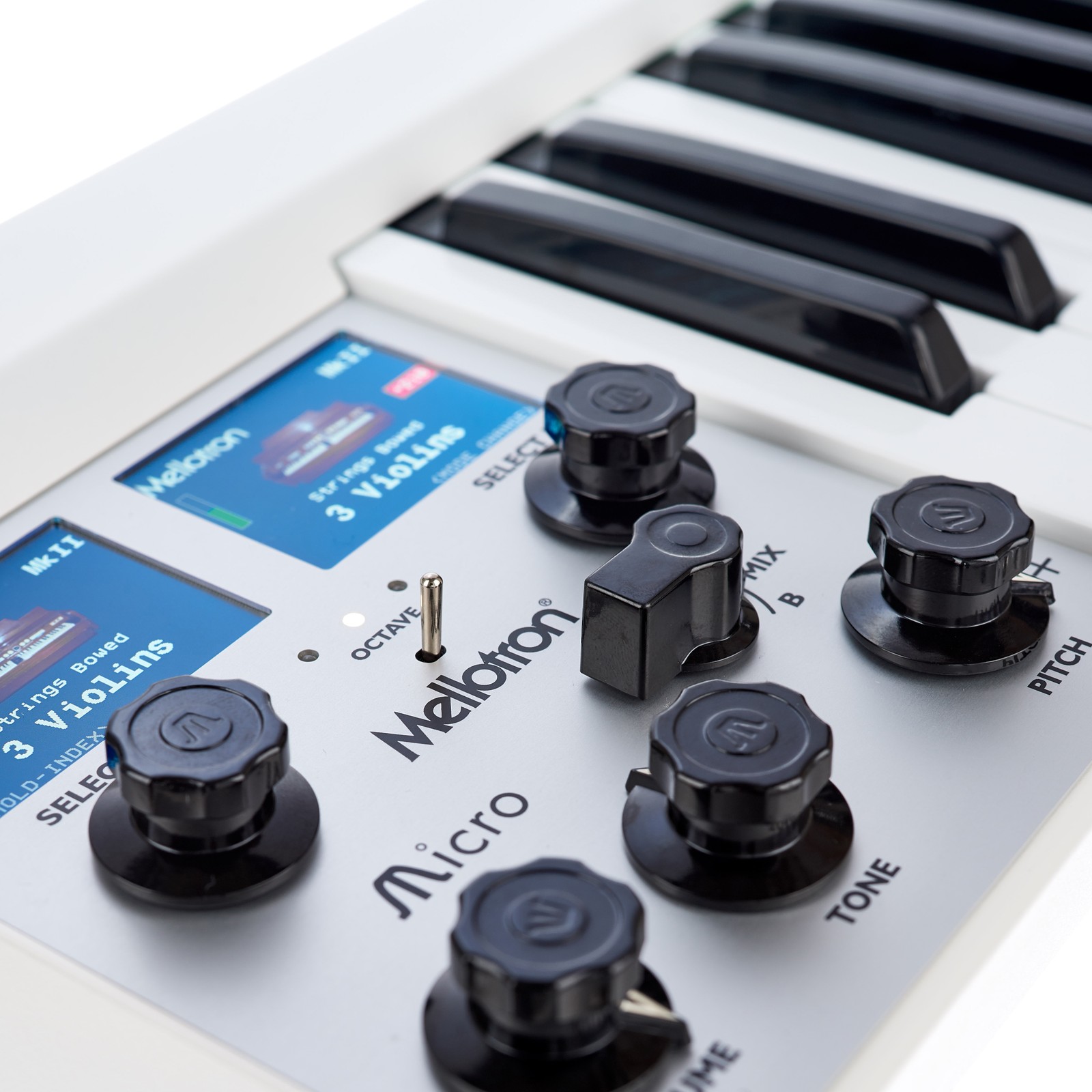 Regler am digitalen Mellotron Micro