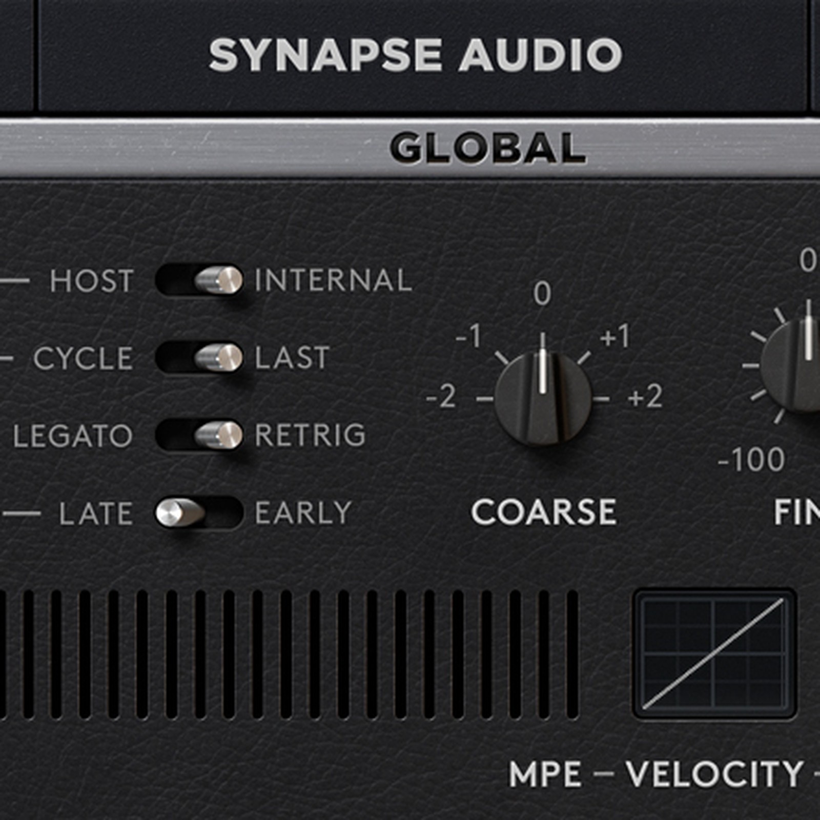 Synapse Audio The Legend HZ, synth plugin: manufacturer's logo