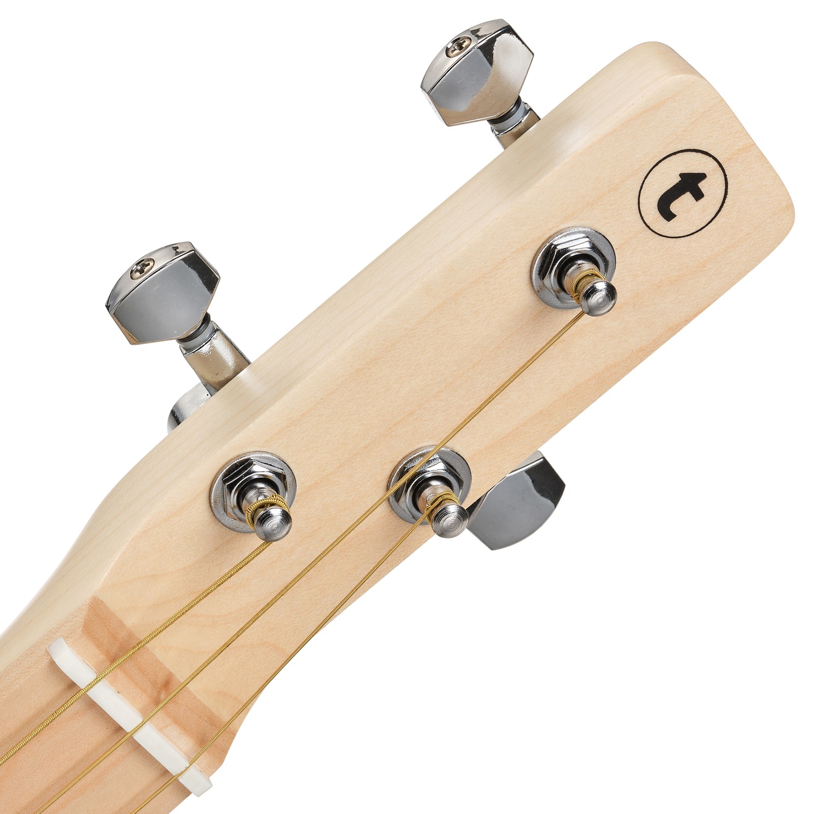 Kopfplatte der Thomann Cigar Box Guitar Magnetic PU