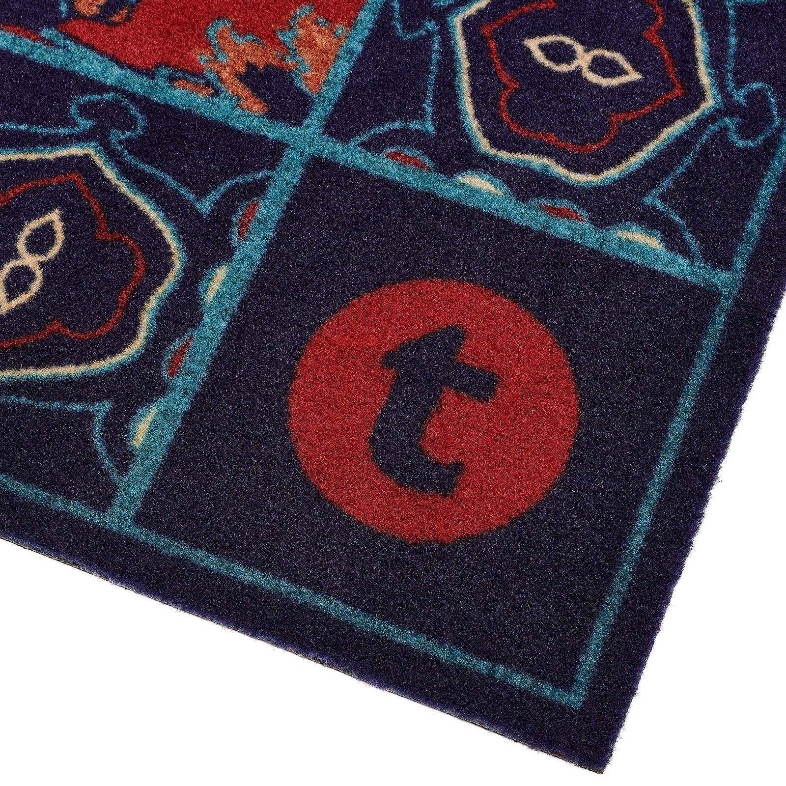 Logo auf Thomann Schlagzeugteppich