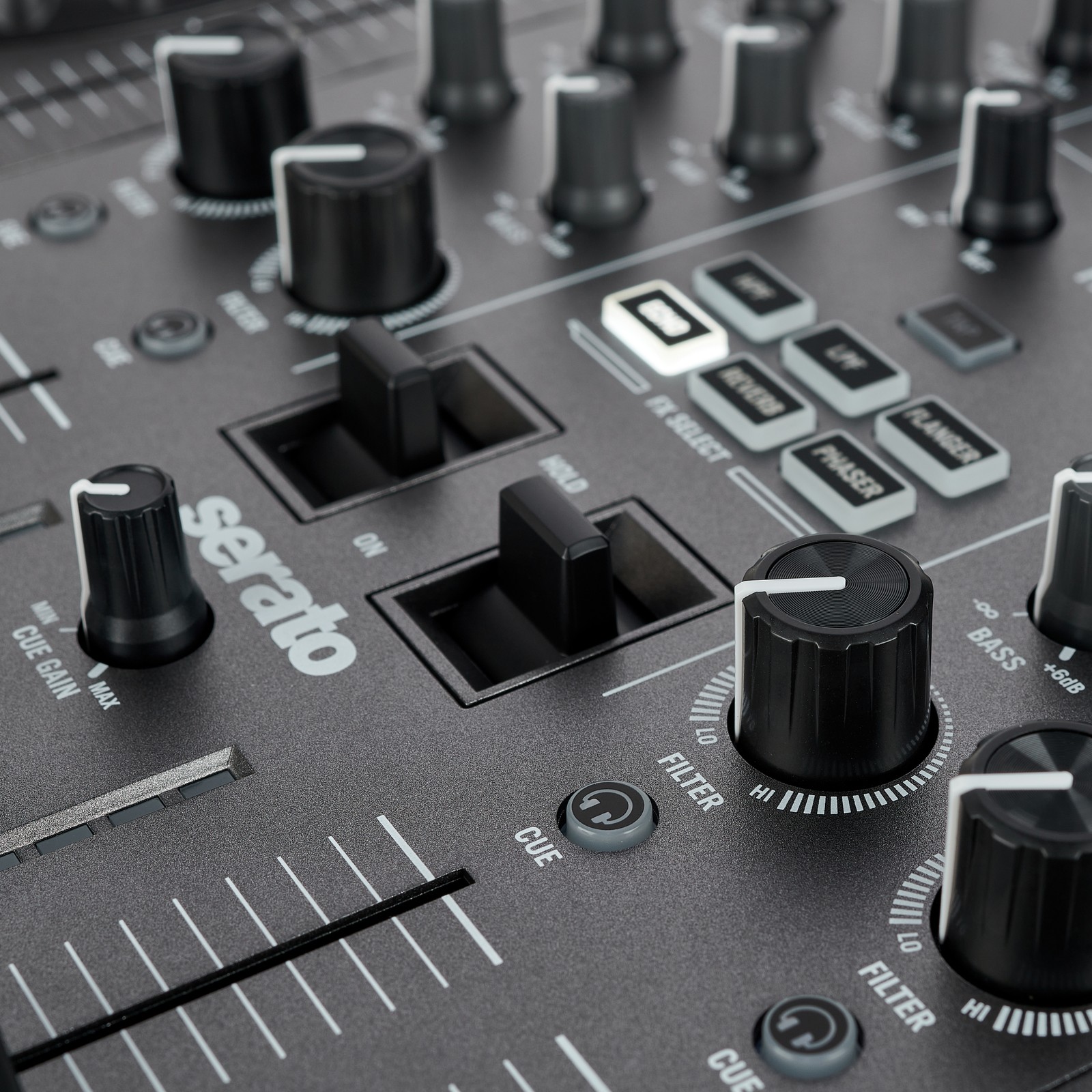 Numark NS4FX DJ controller, control panel