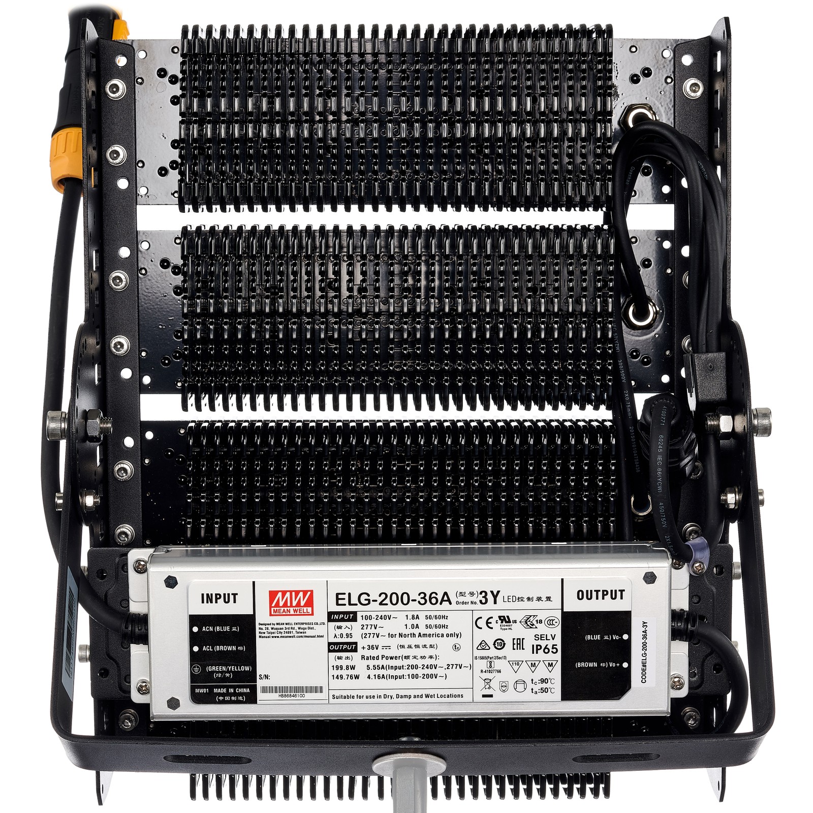 Stairville LED Power-Flood Pro 200W 6K Rückseite