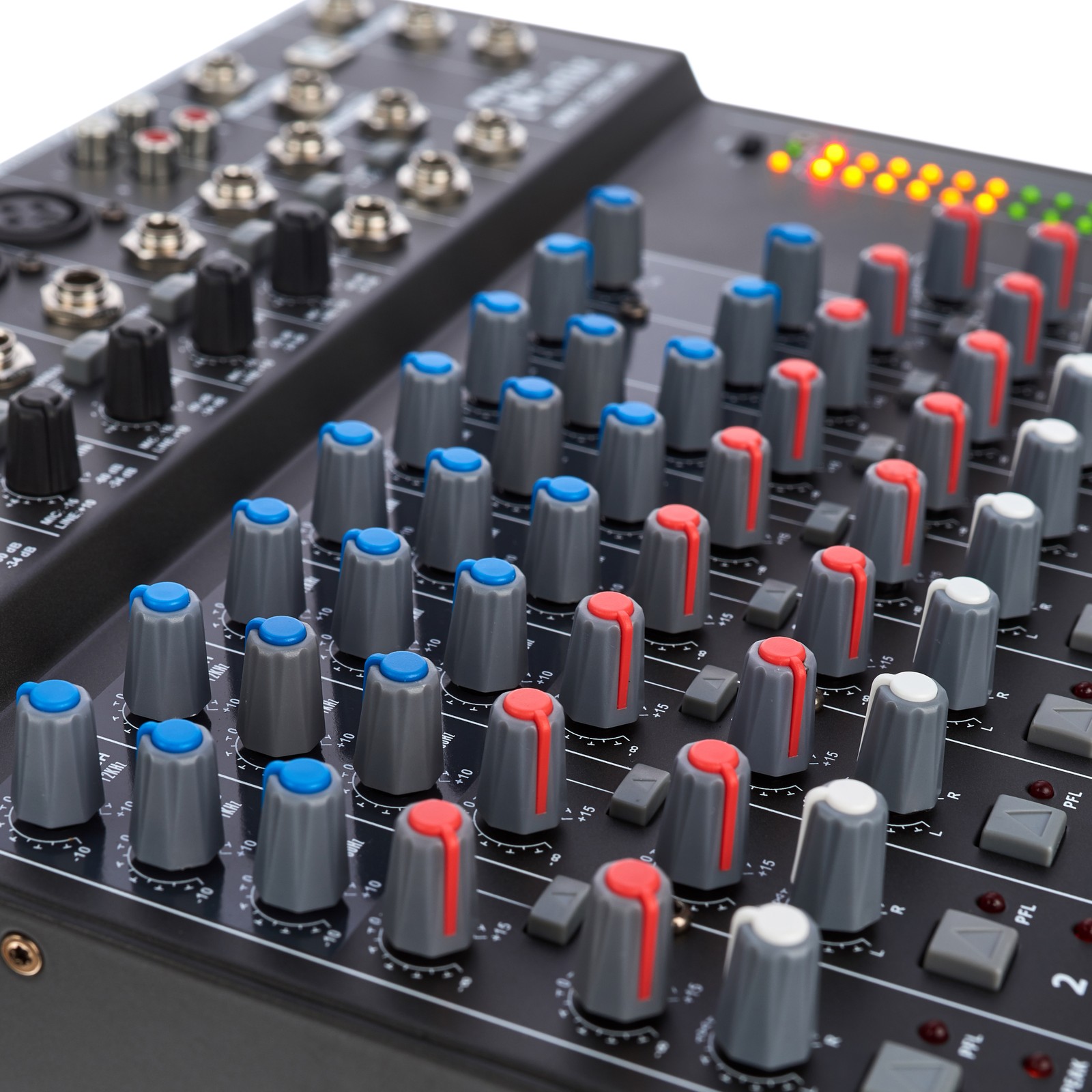 the t.mix 1202 USB Bedienoberfläche Potis