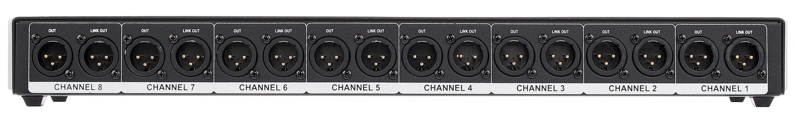 Millenium MS8 Signal Splitter XLR-Ausgänge Rückseite