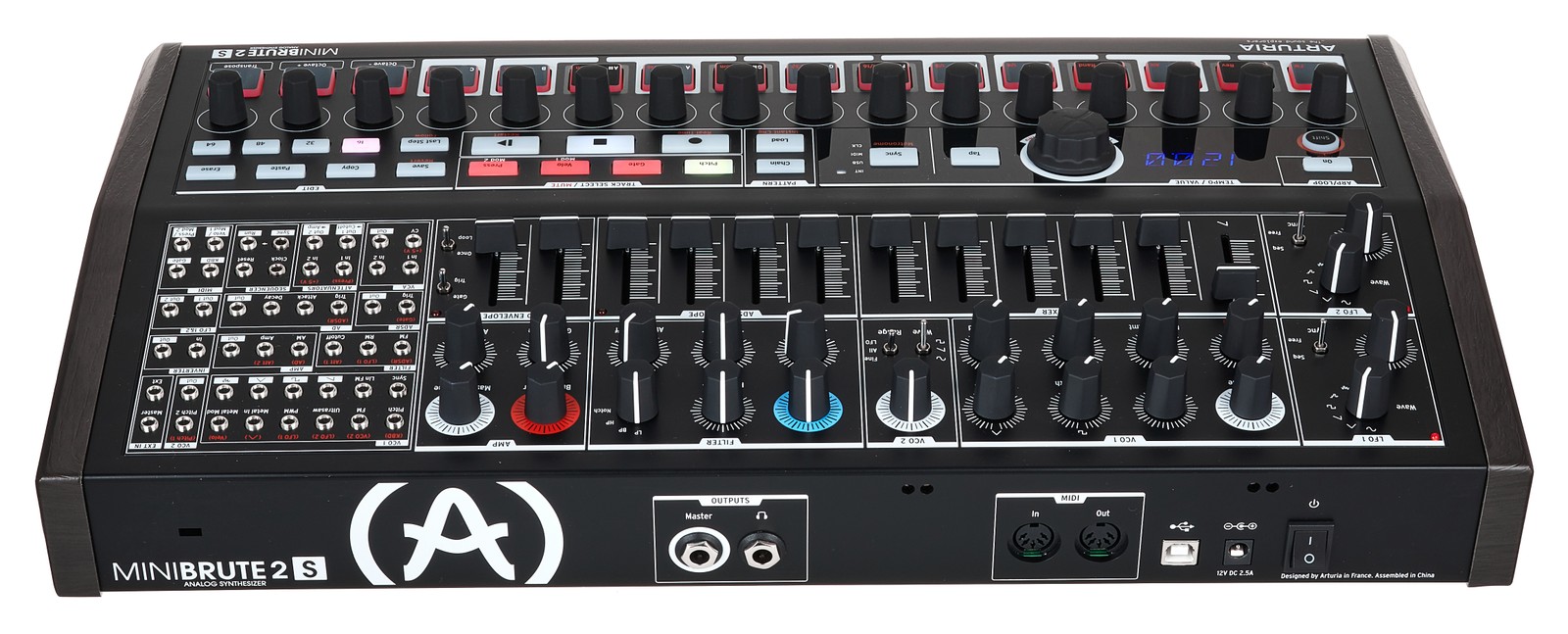Arturia MiniBrute 2S Noir, analogue semi-modular sequencer synth