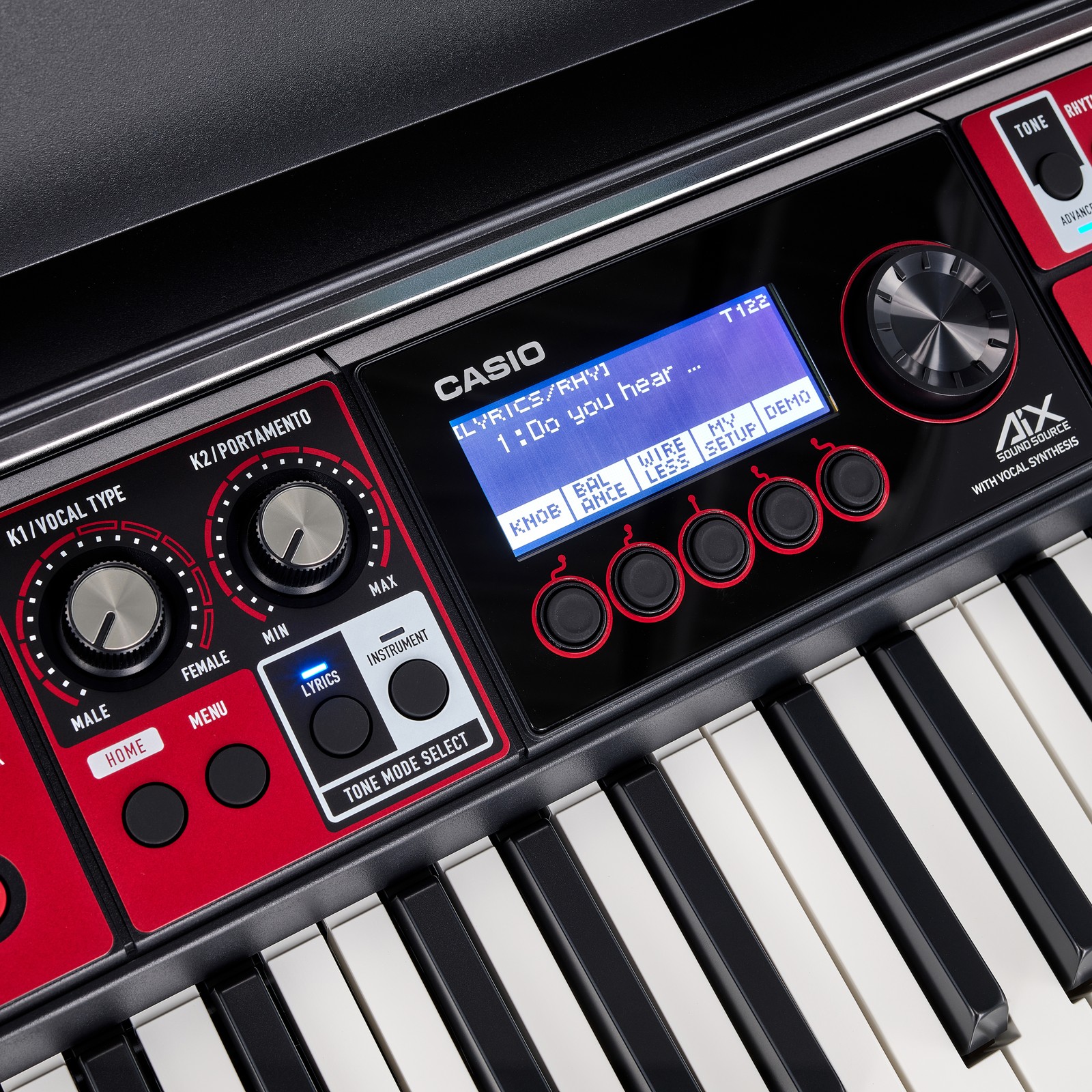 Casio CT-S1000V Keyboard Display