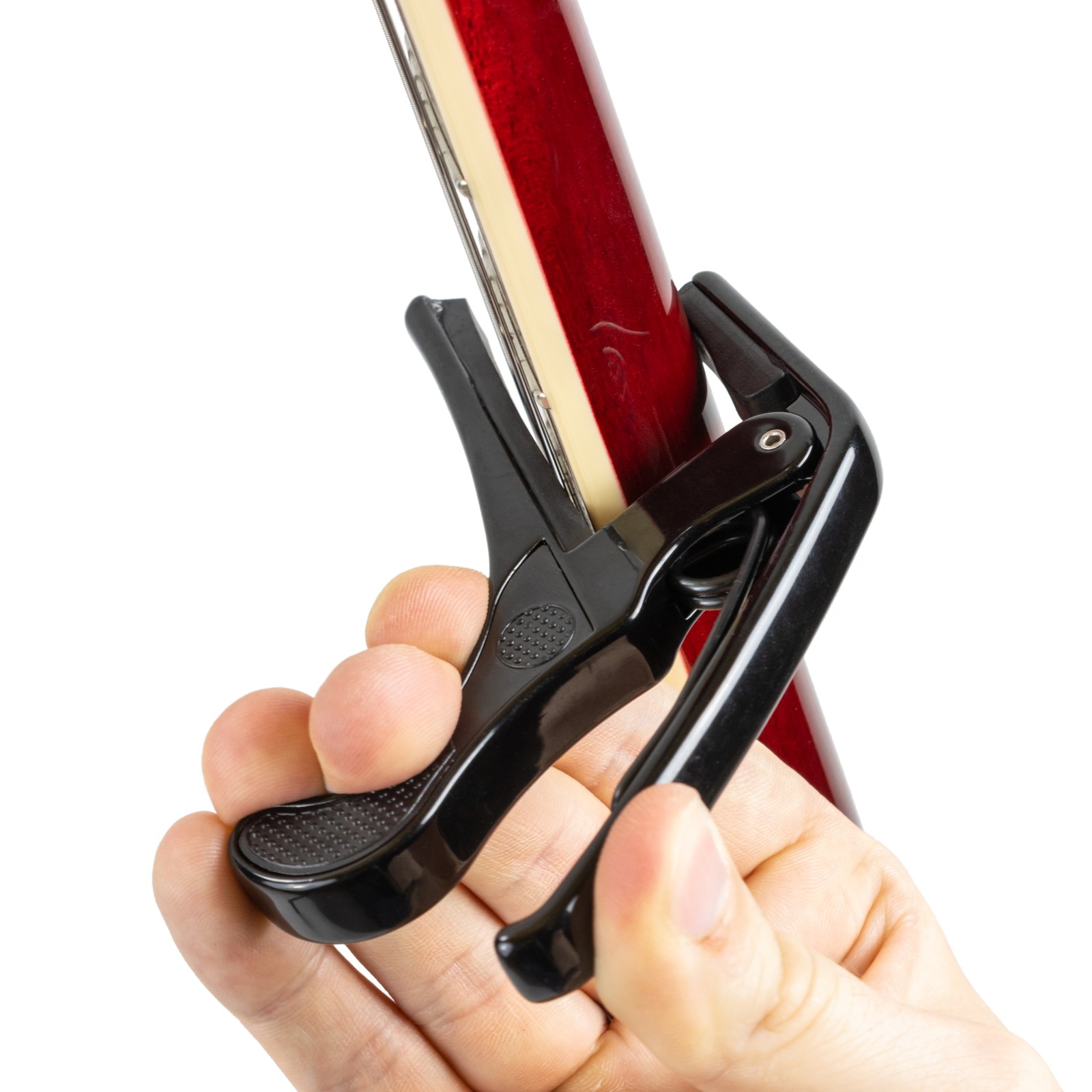 Harley Benton HBCA-K Acoustic/Electric Capo on the neck