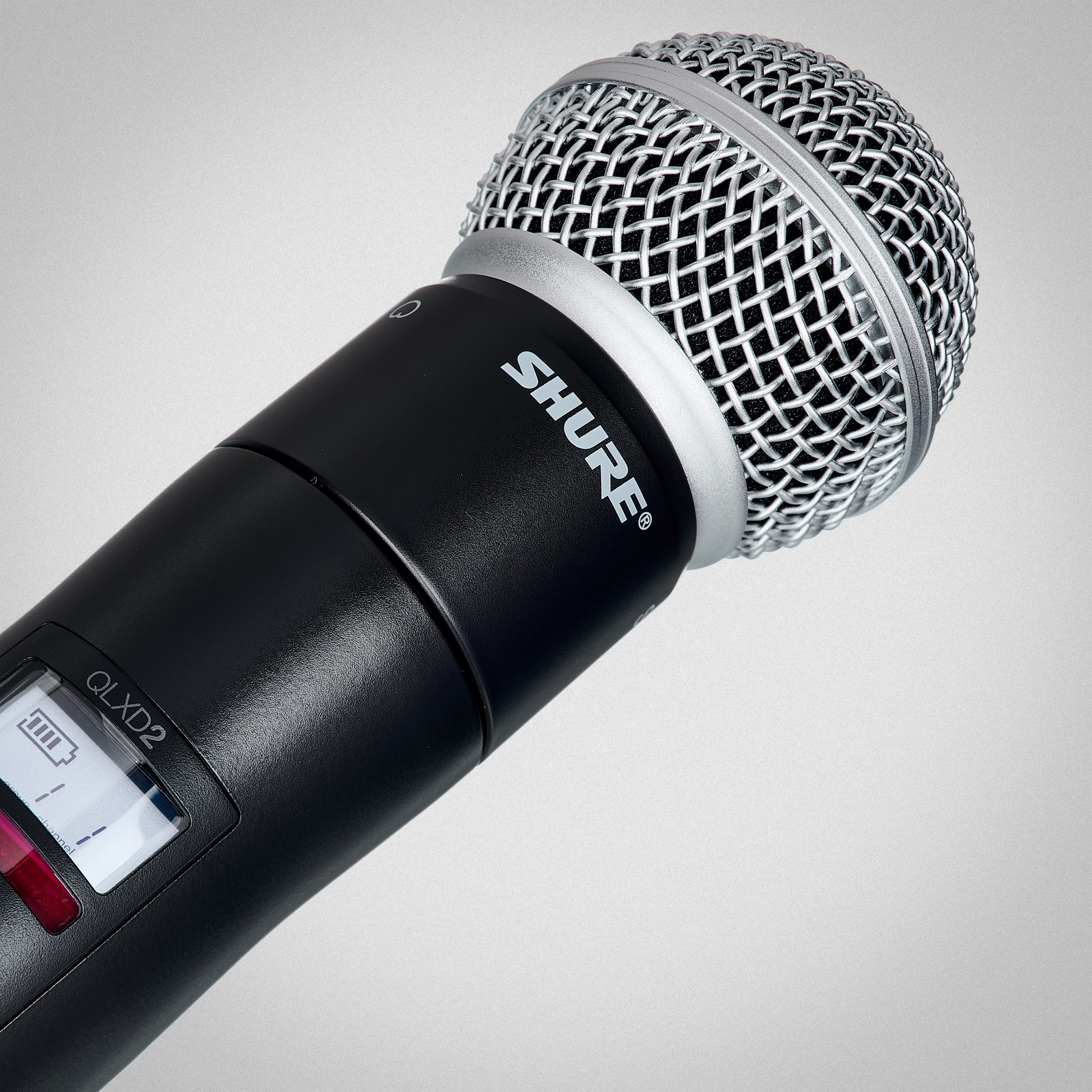 Shure QLXD2/SM58 H51, Logo auf Wechselkopf-Funkmikrofon