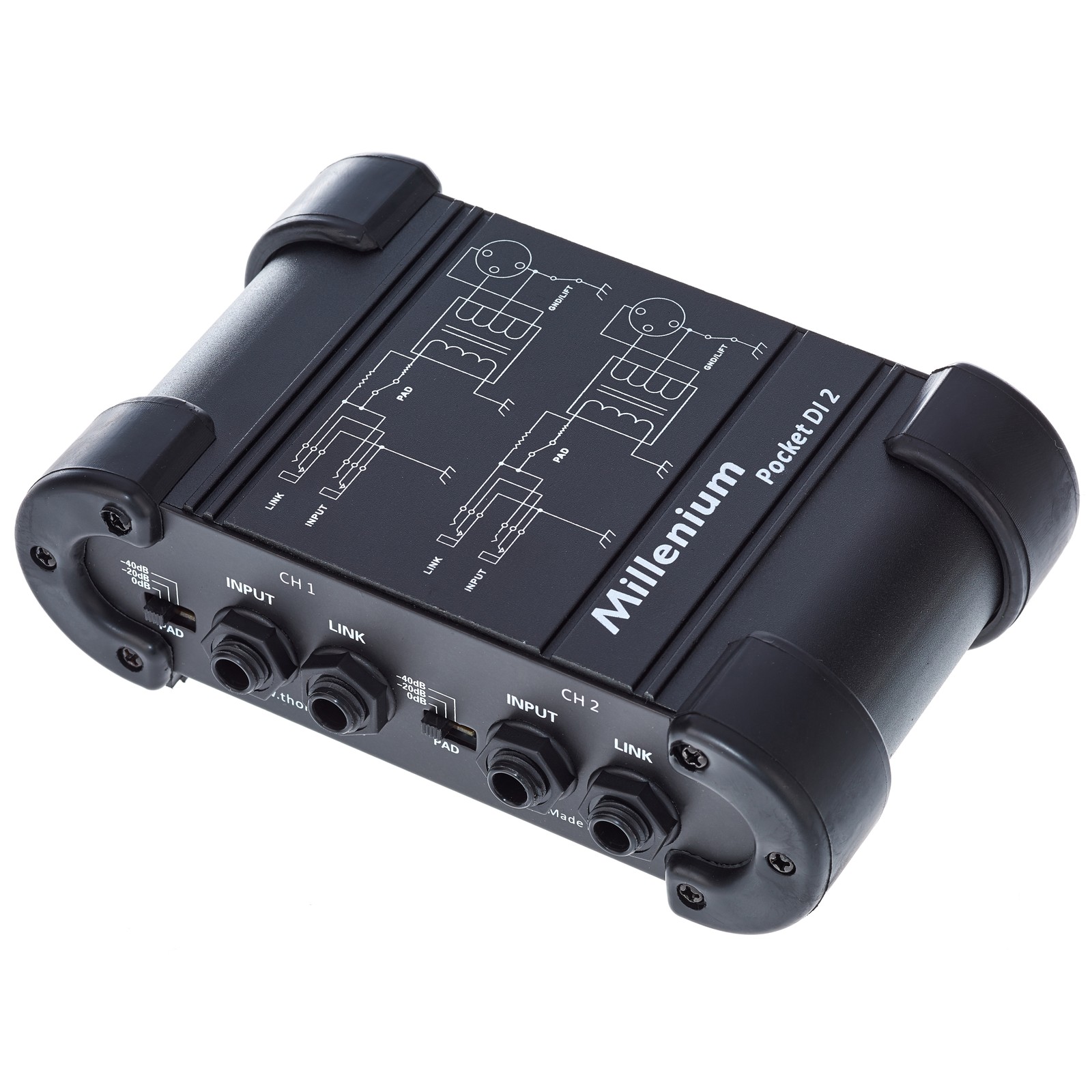 Millenium Pocket DI 2 DI-Box Anschlüsse