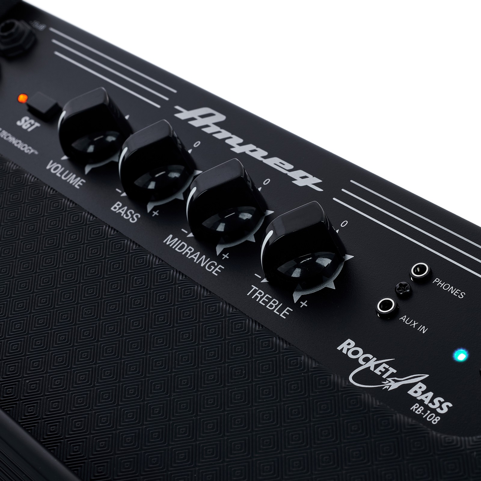 Regler am Ampeg RB-108 E-Bass Combo