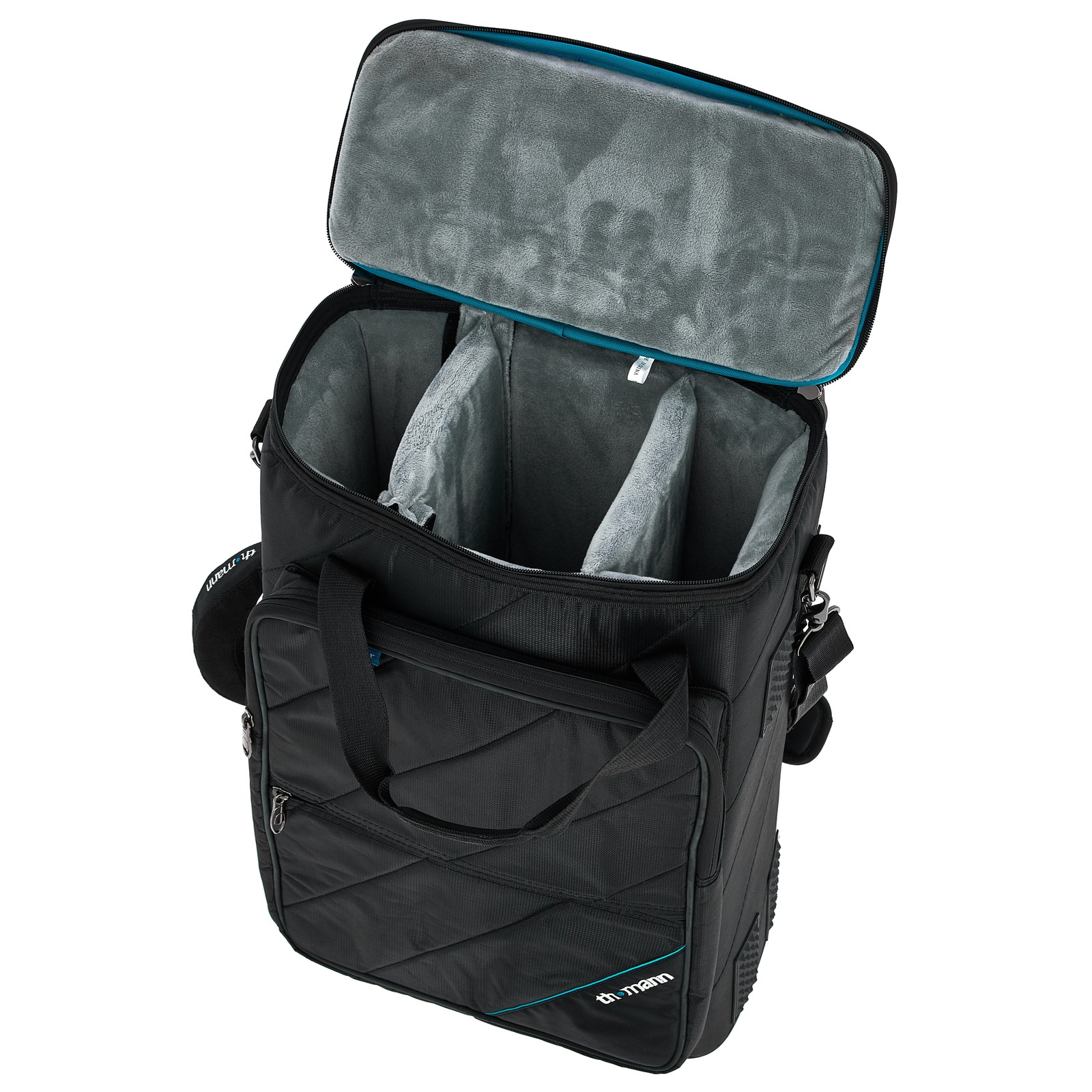 Innenausstattung des Thomann Voyager Triple Trumpet Gigbags