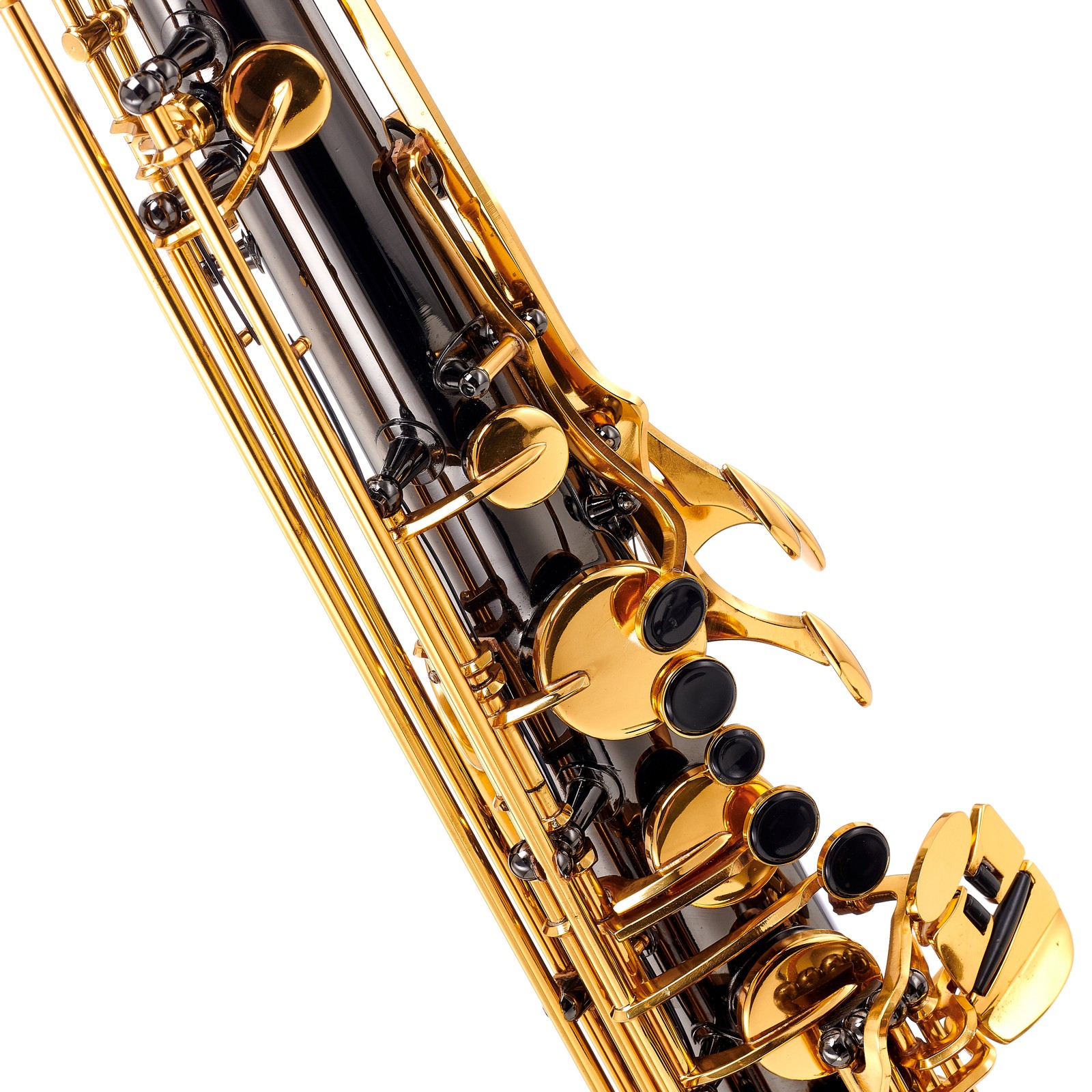Klappen und Mechanik des Thomann TTS-180 Black Tenor Saxophone