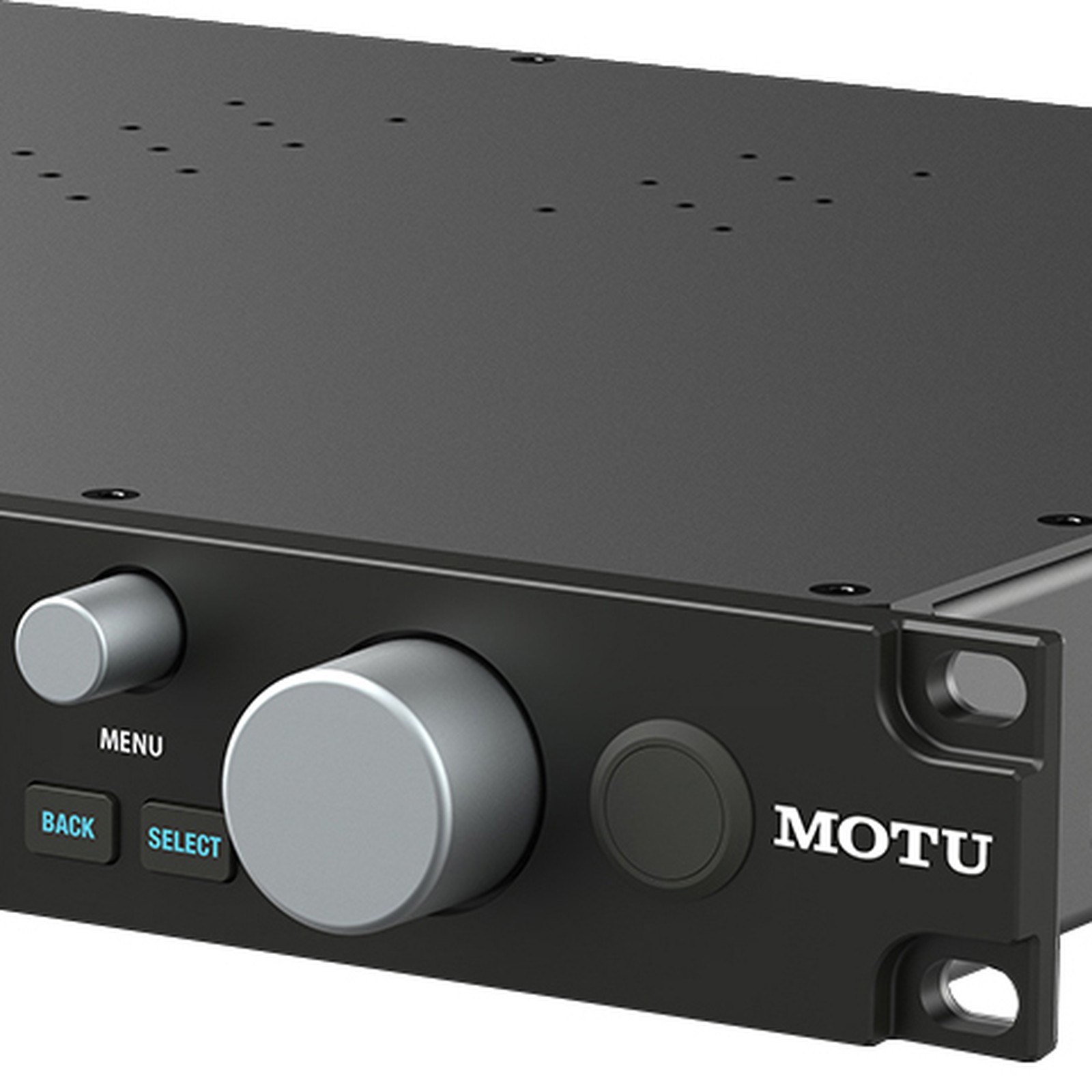 Vorderseite des MOTU 10pre mit Bedienelementen