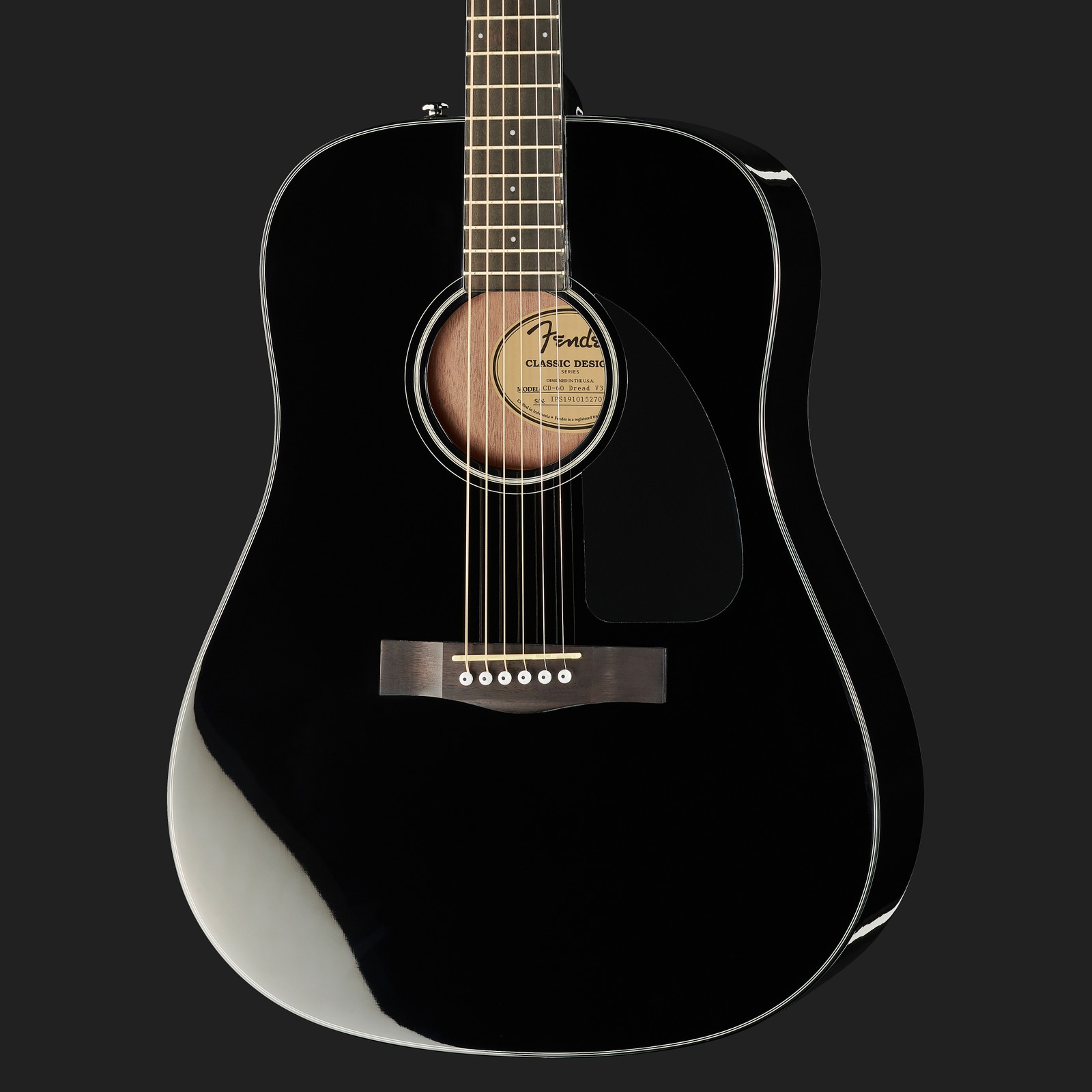 Fender CD-60 BLK アコースティックギター Fender フェンダー CD-60 Dreadnought Acoustic Guitar - Black