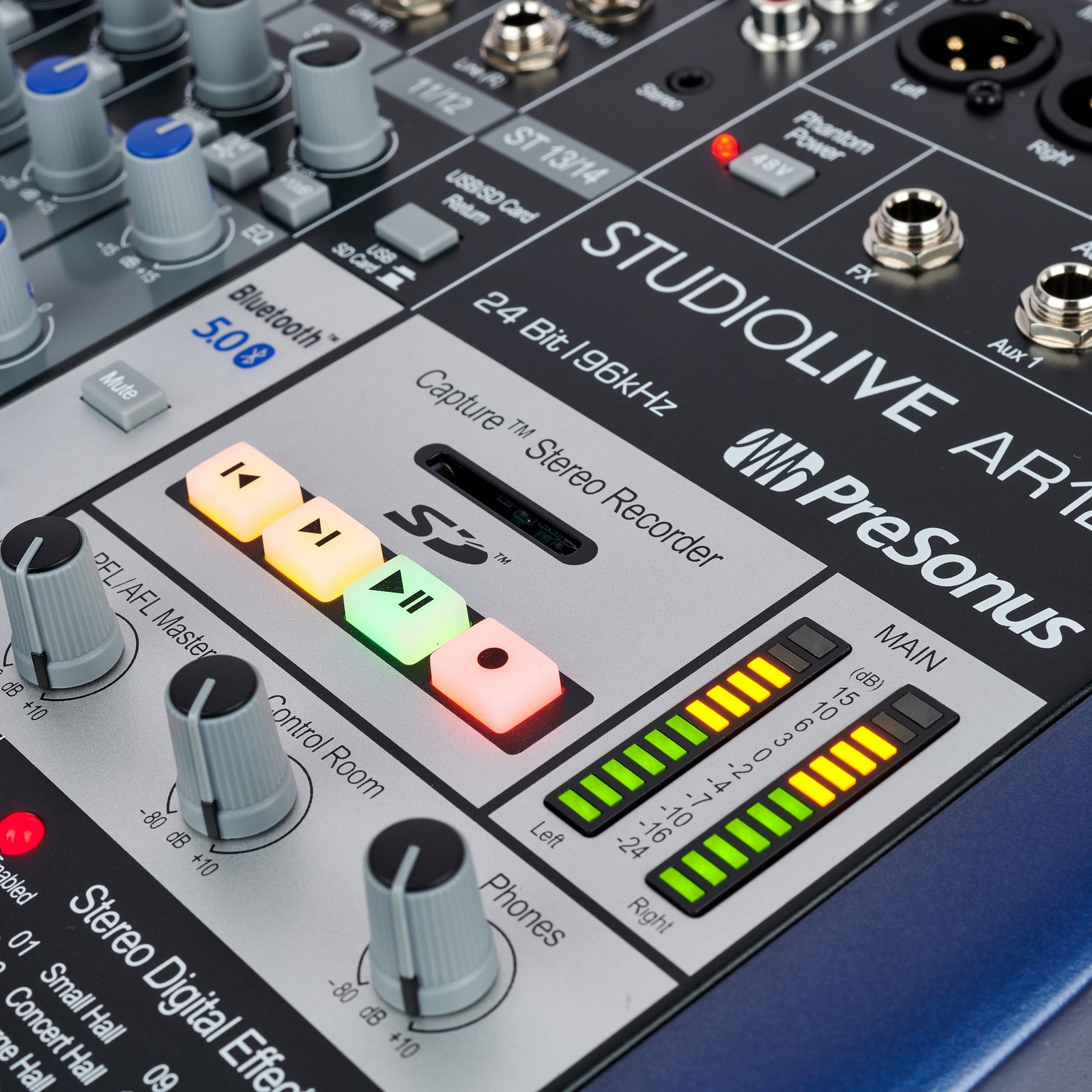 PRESONUS StudioLive AR12c アナログミキサー　レコーダー PreSonus StudioLive AR12c Hybrid Mixer | FrontEndAudio.com