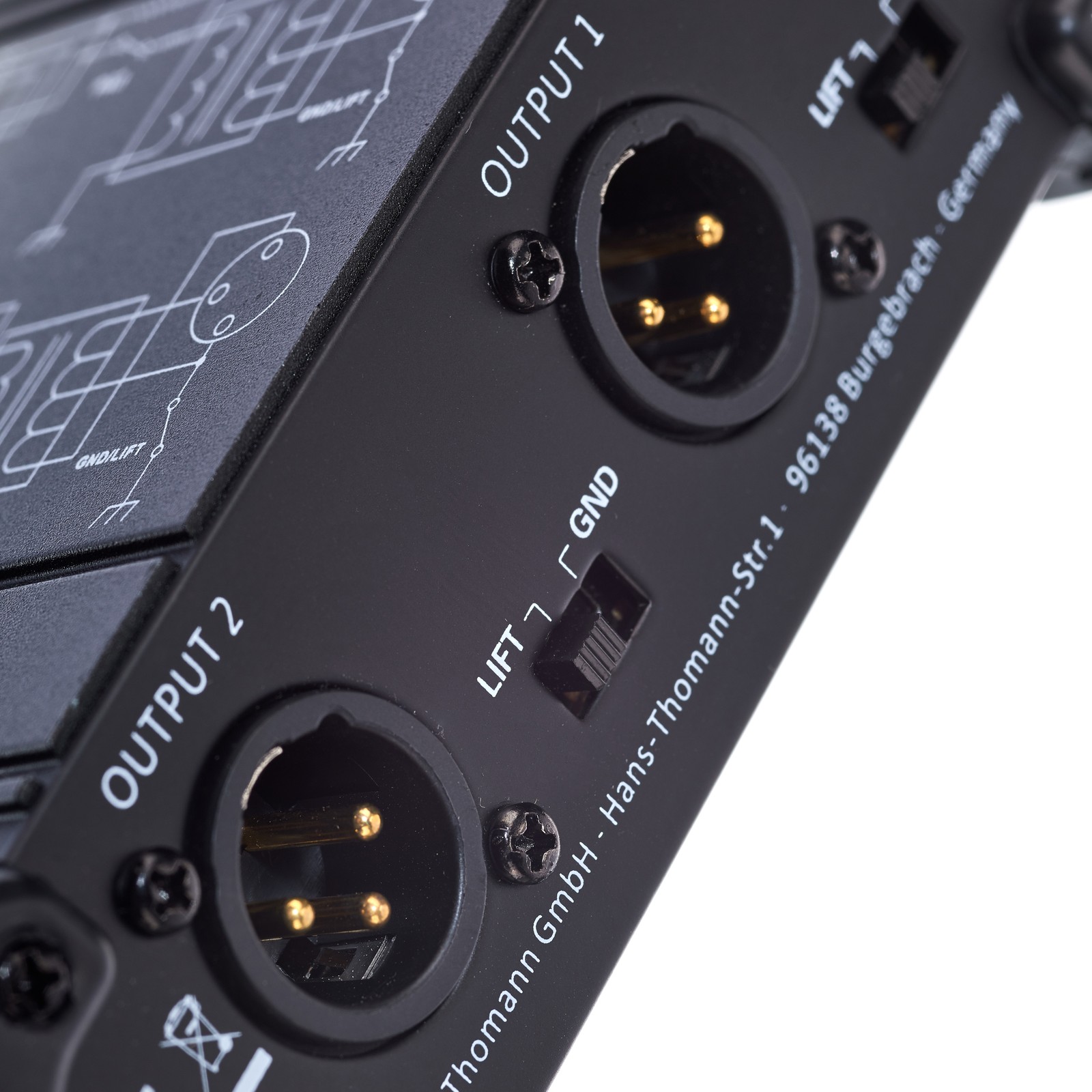 Millenium Pocket DI 2 DI-Box XLR-Ausgänge