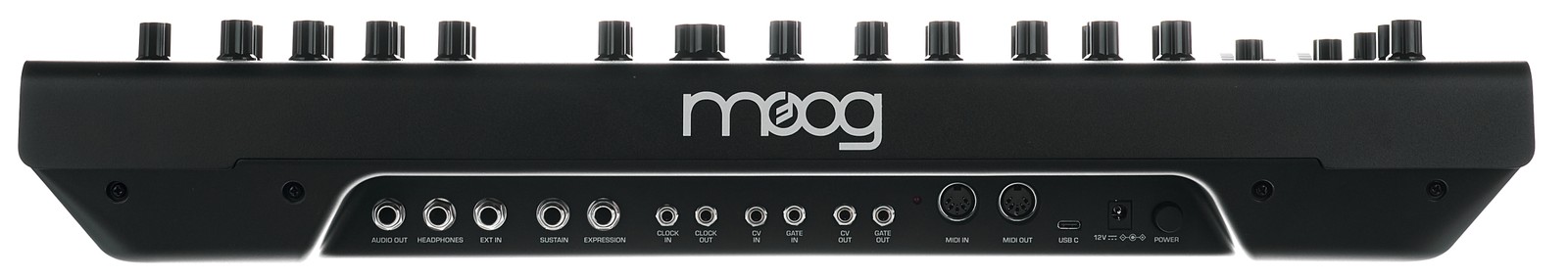 Moog Messenger, rear view with connections