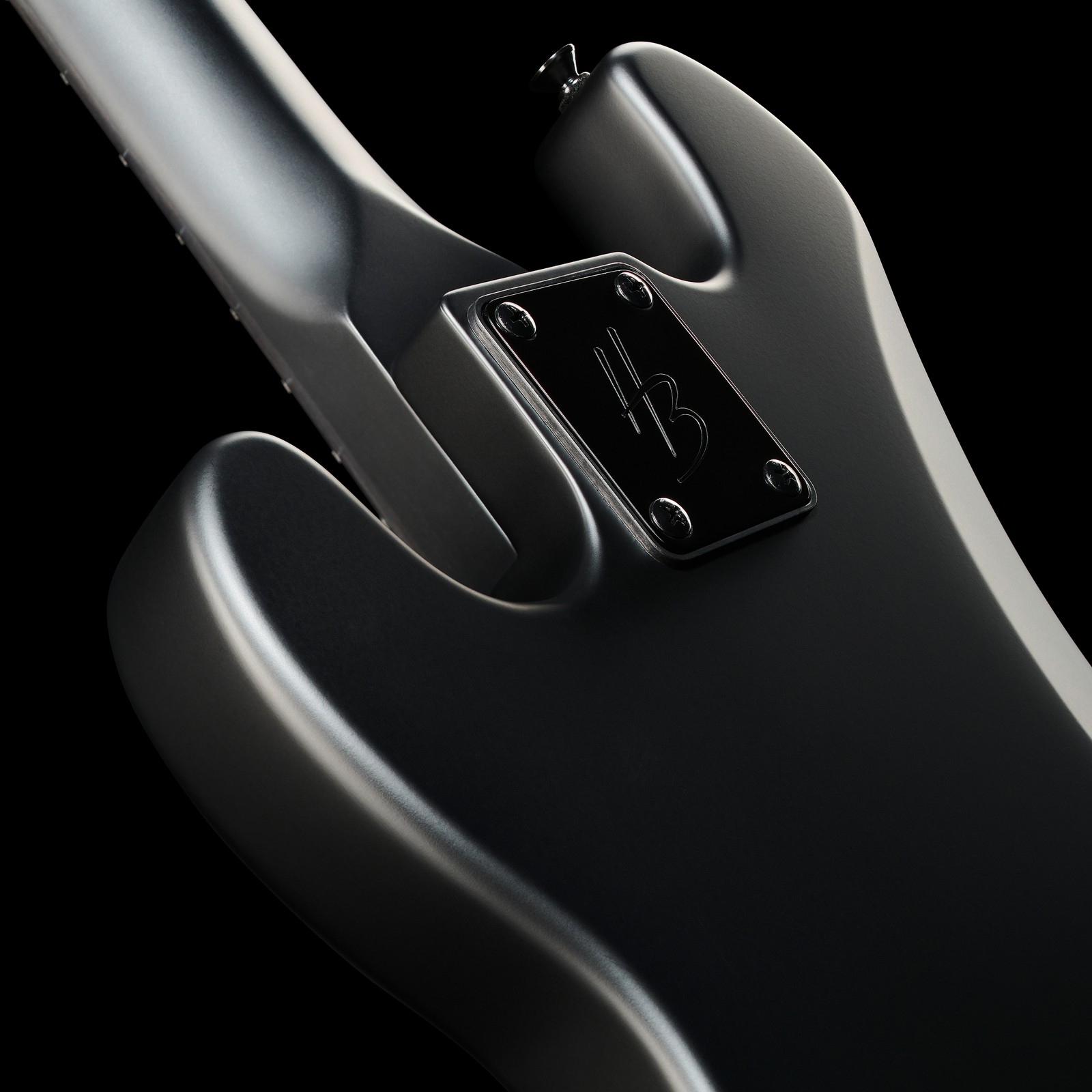 Body of the Harley Benton PB-Shorty SBK Standard Series Shortscale Electric Bass - back view