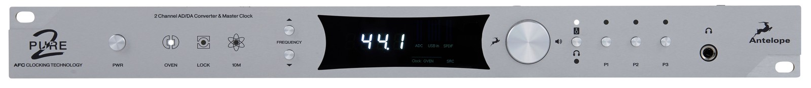 AD/DA-Wandler 19" Vorderseite