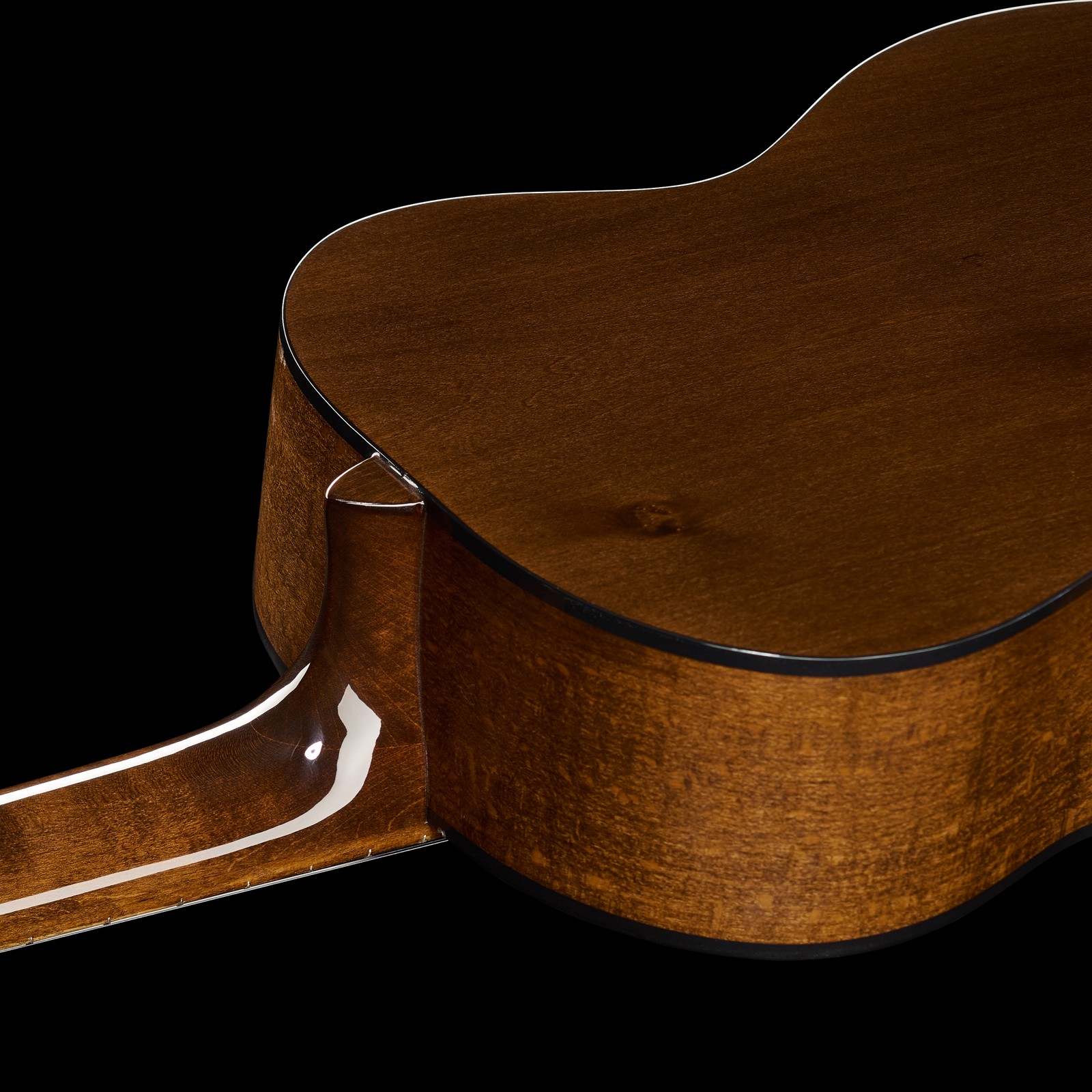 Ahornhals und dunkel gebeizter Ahornkorpus