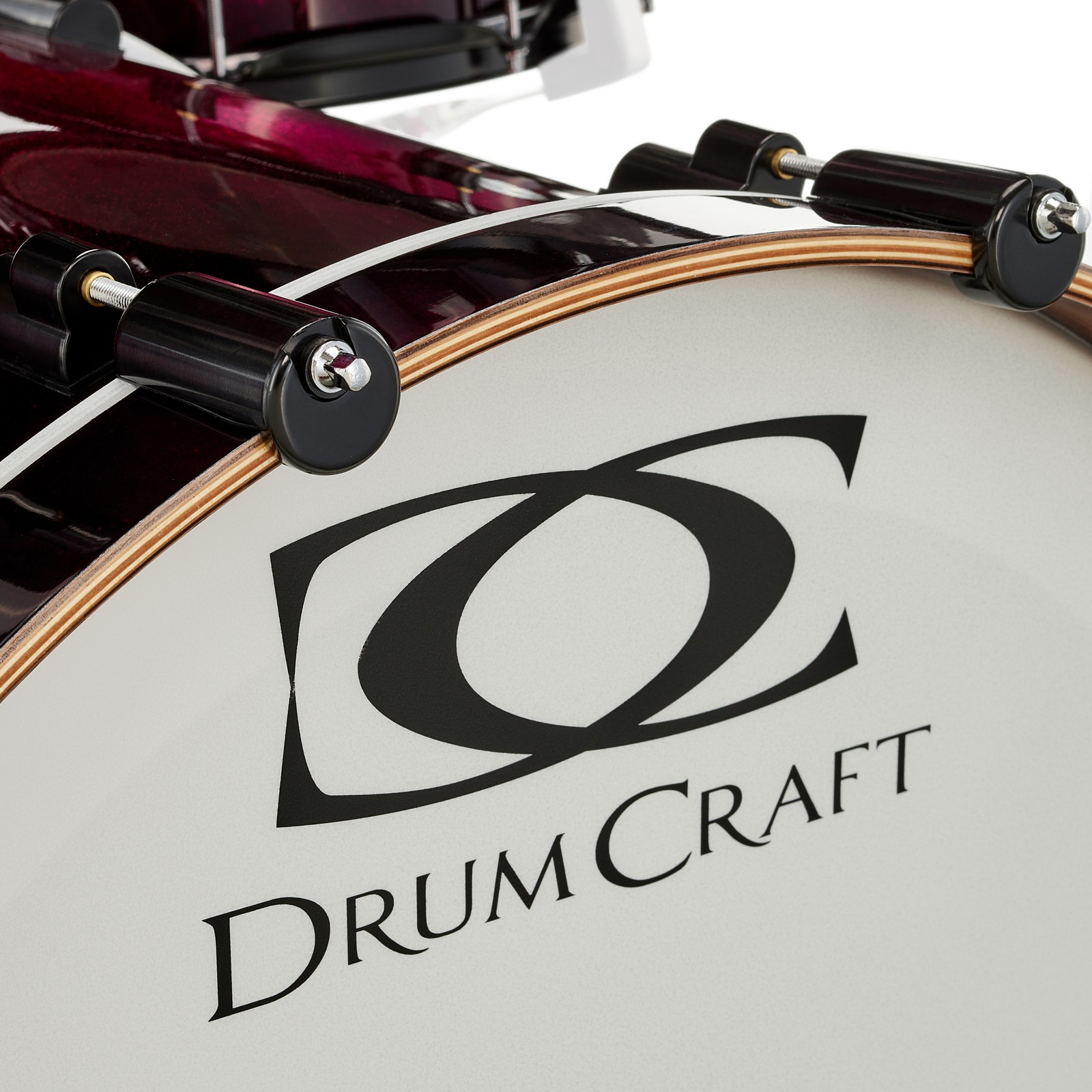 DrumCraft Bassdrumfell mit Herstellerlogo