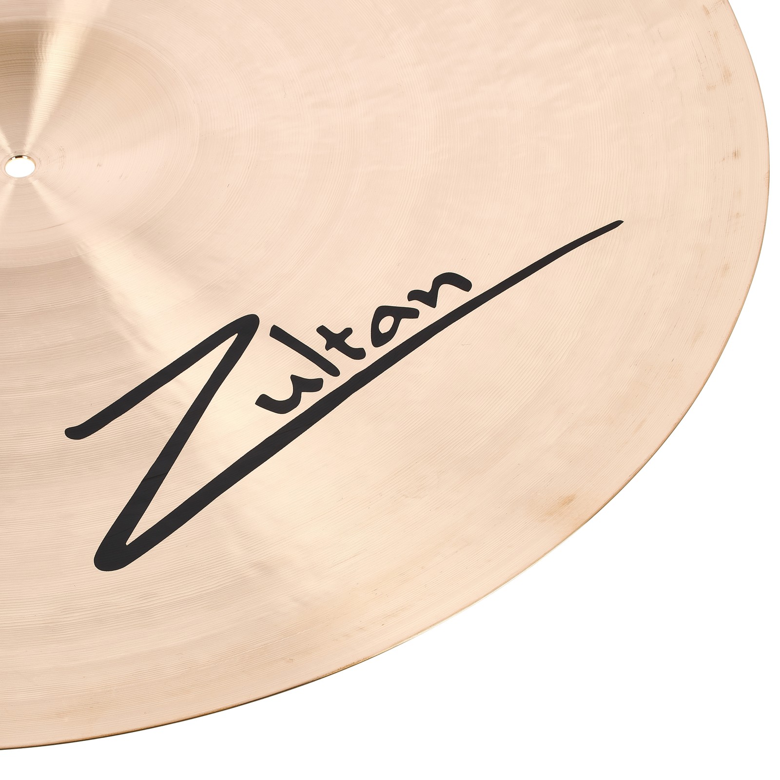 Unterseite eines Zultan Orchesterbeckens mit Herstellerlogo