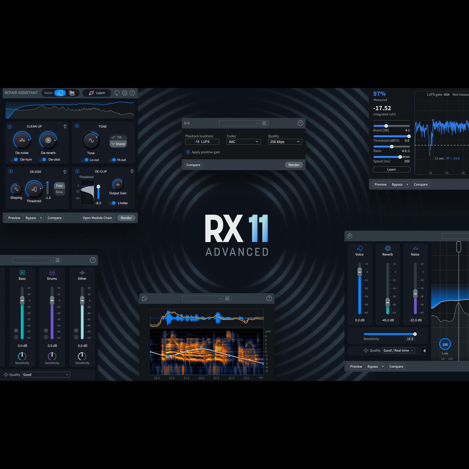 iZotope RX 11 Startscreen