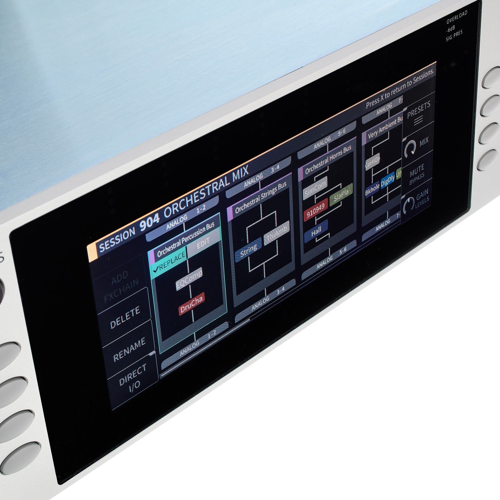 Display des Eventide H9000 Harmonizer Multi-Effekt Prozessors