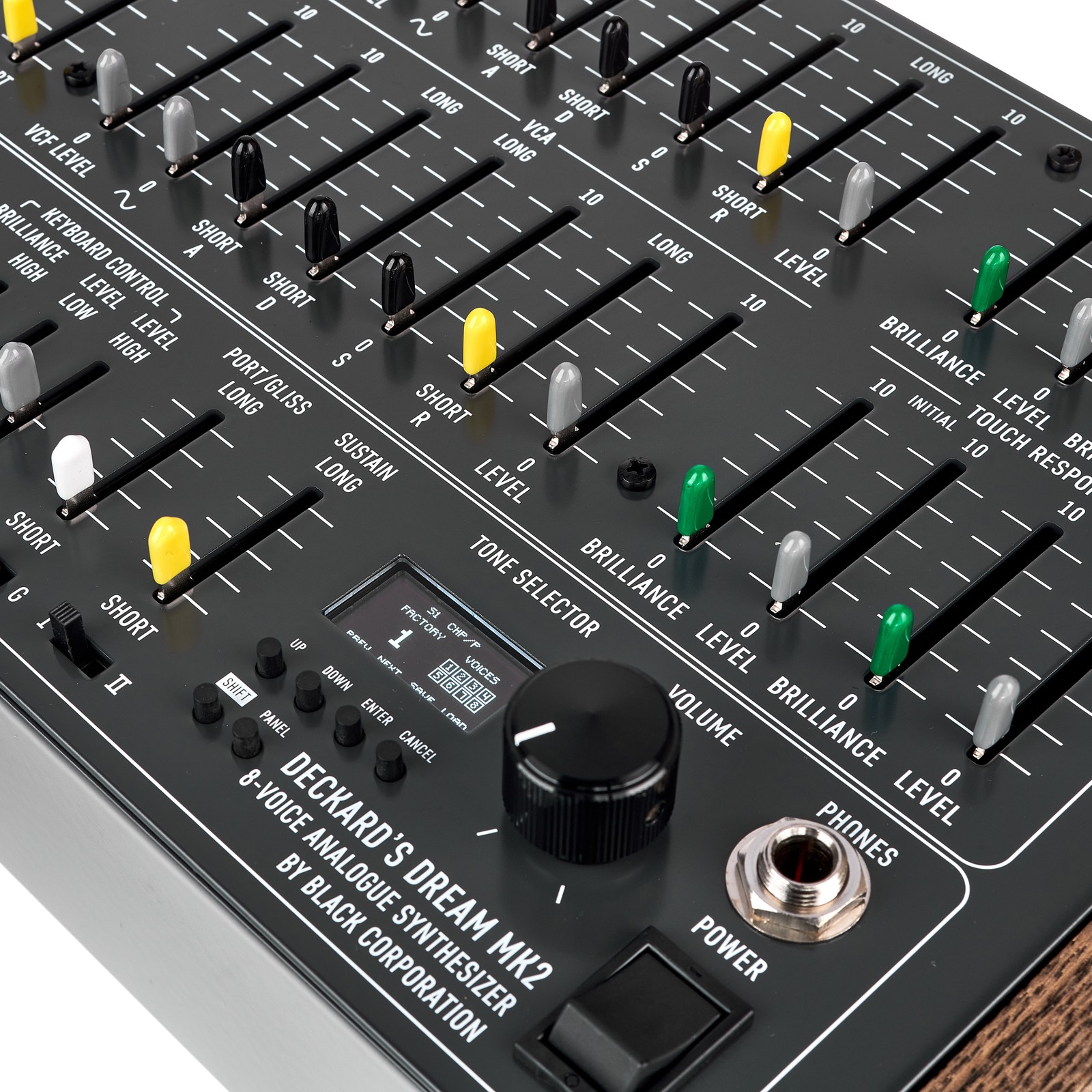 Detailansicht des Black Corporation Deckard´s Dream MKII 8-stimmiger Analogsynthesizer