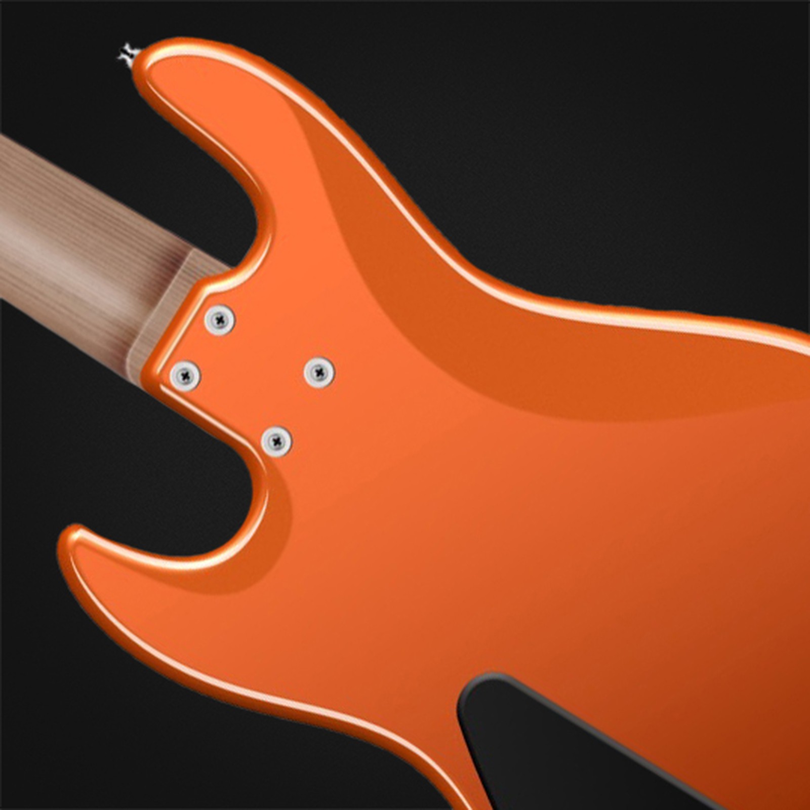 Sadowsky MetroExpress 21 Vintage JJ5 RM Orange, five-string bass, rear view