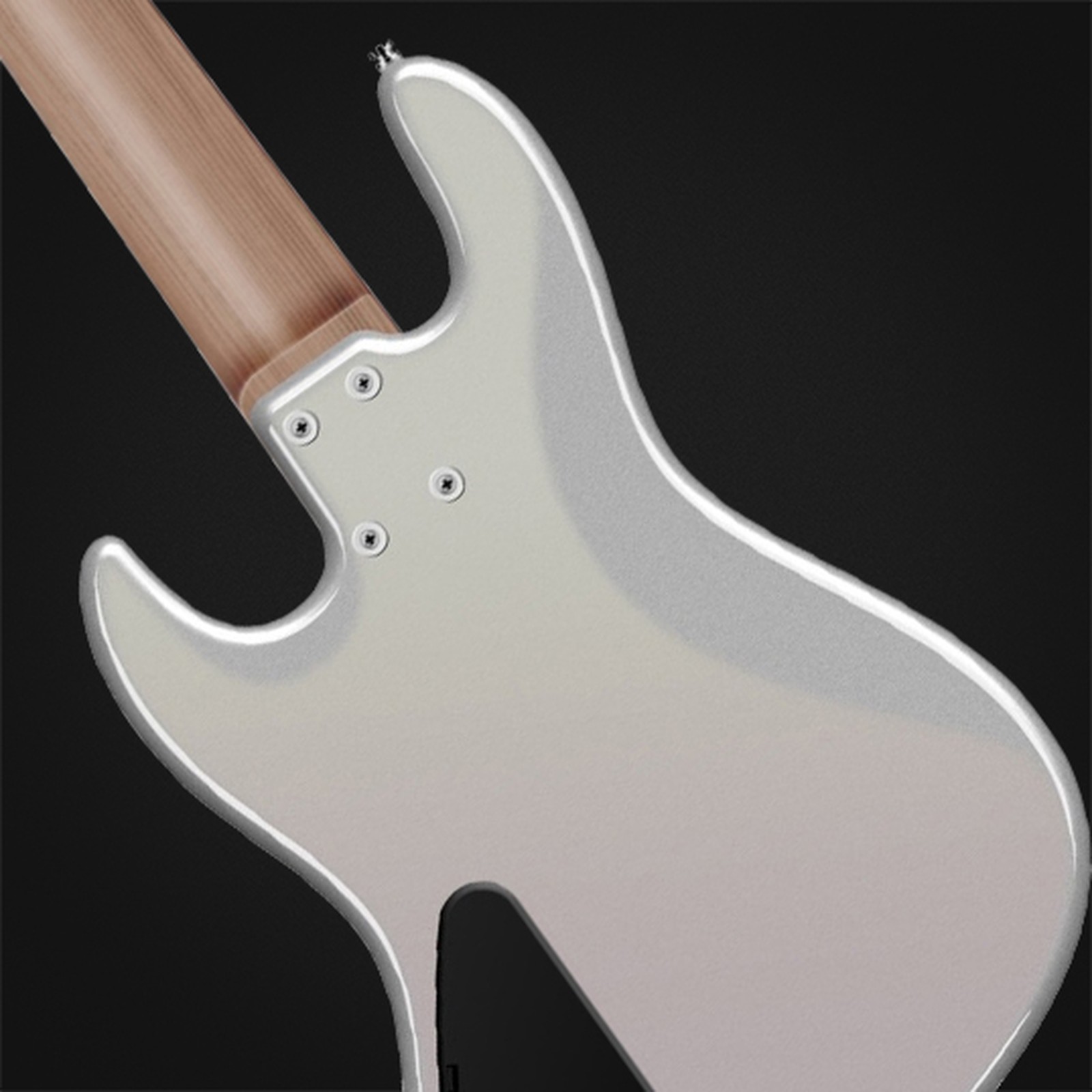 Sadowsky MetroExpress 21 Vintage JJ5 Morado Silver Sparkle, five-string bass, rear view