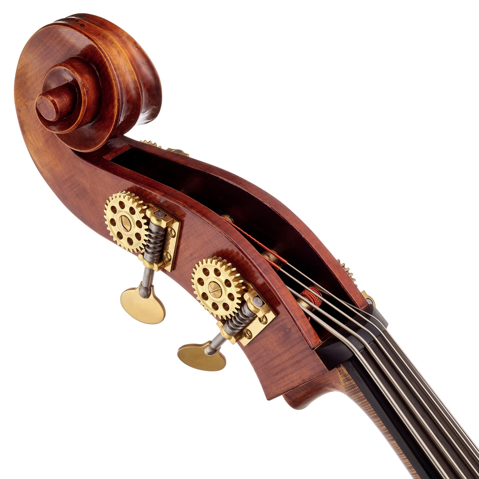 Schnecke und Stimmwirbel des Scala Vilagio Double Bass Panormo 5-Str. IB