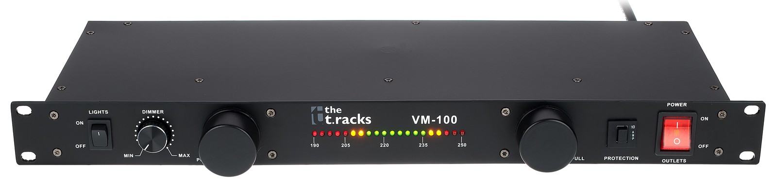the t.racks VM-100 Spannungsanzeige Vorderseite
