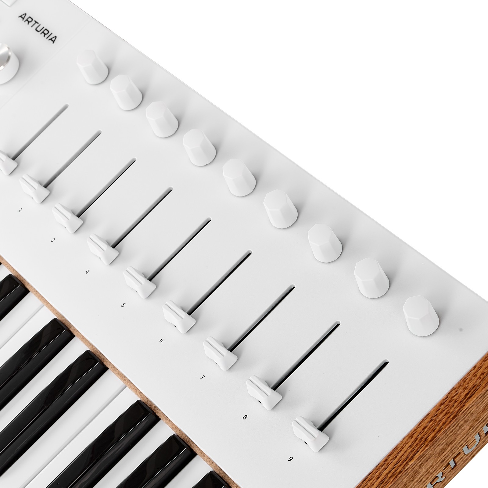 Control panel of the Arturia KeyLab 49 mk3 White MIDI keyboard