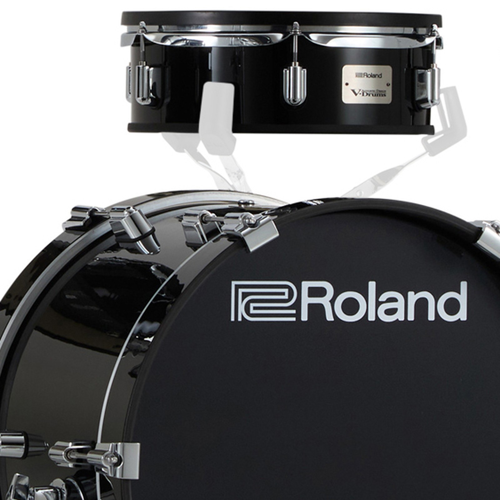 Kickdrum und Snarepad des Roland VAD316 E-Drum Sets