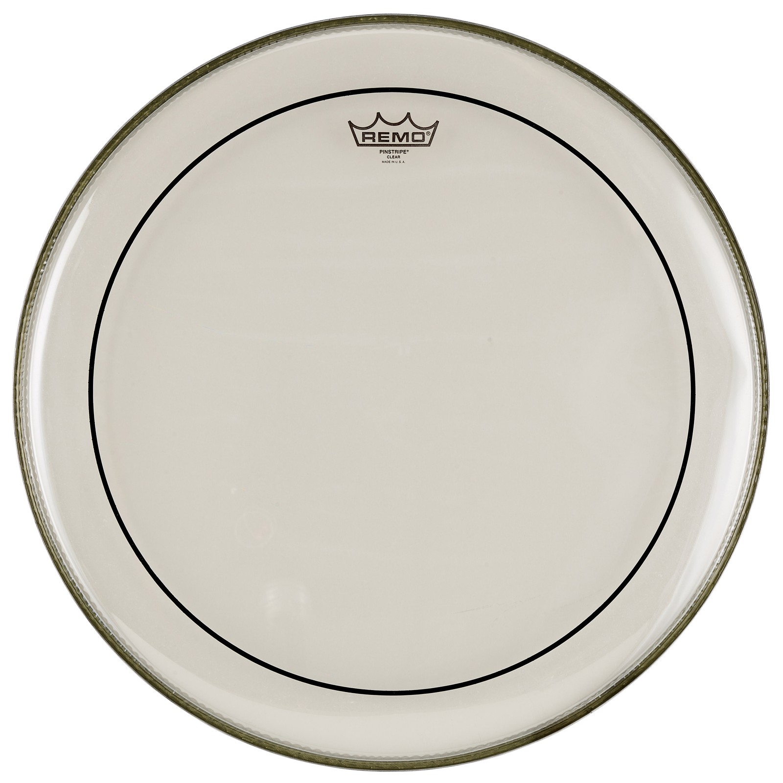 Remo 20" Pinstripe Bass Drum Fell transparent