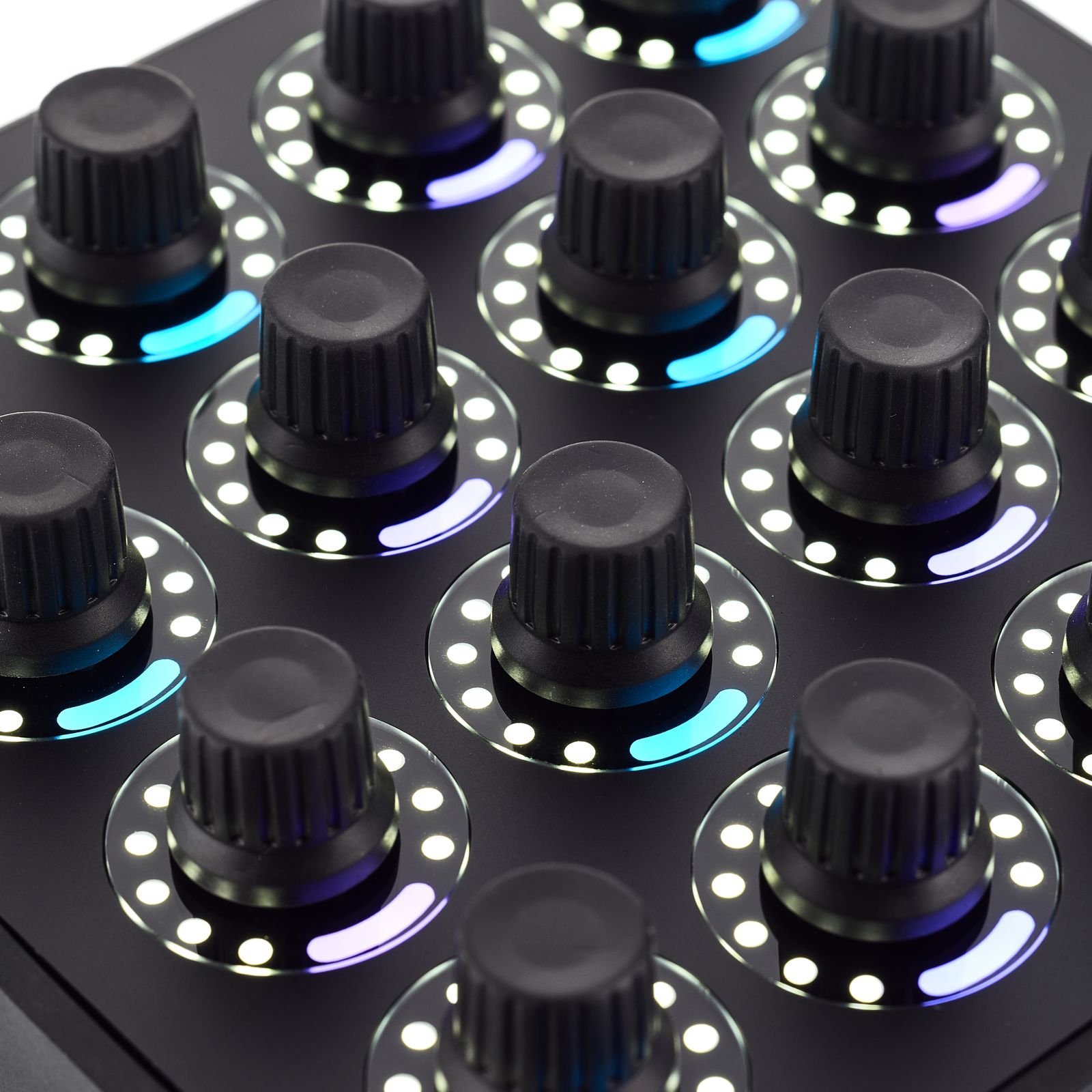 DJ Techtools Midi Fighter Twister black Detail Knöpfe