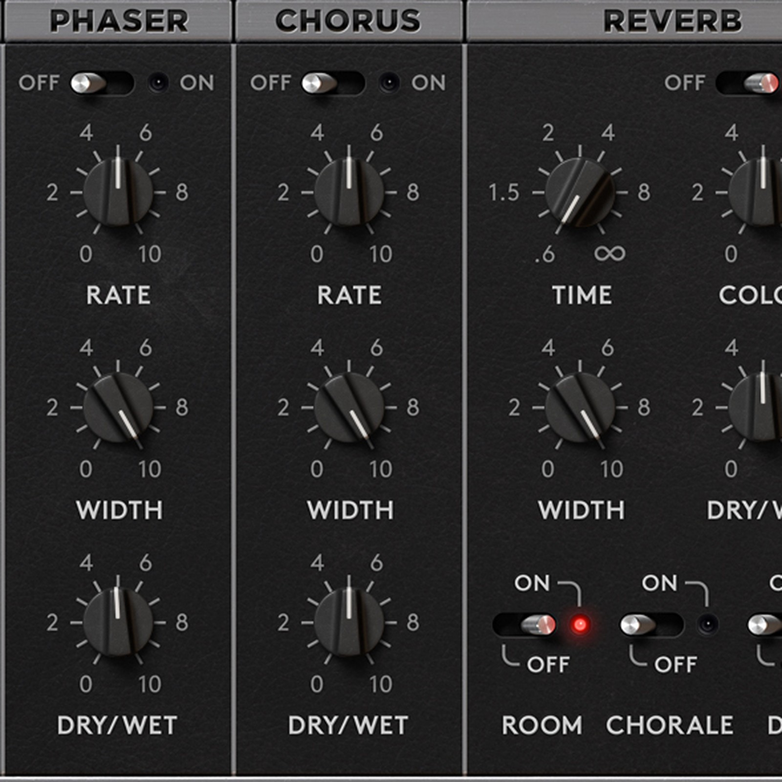Synapse Audio The Legend HZ, synth plugin: Phaser, chorus and reverb