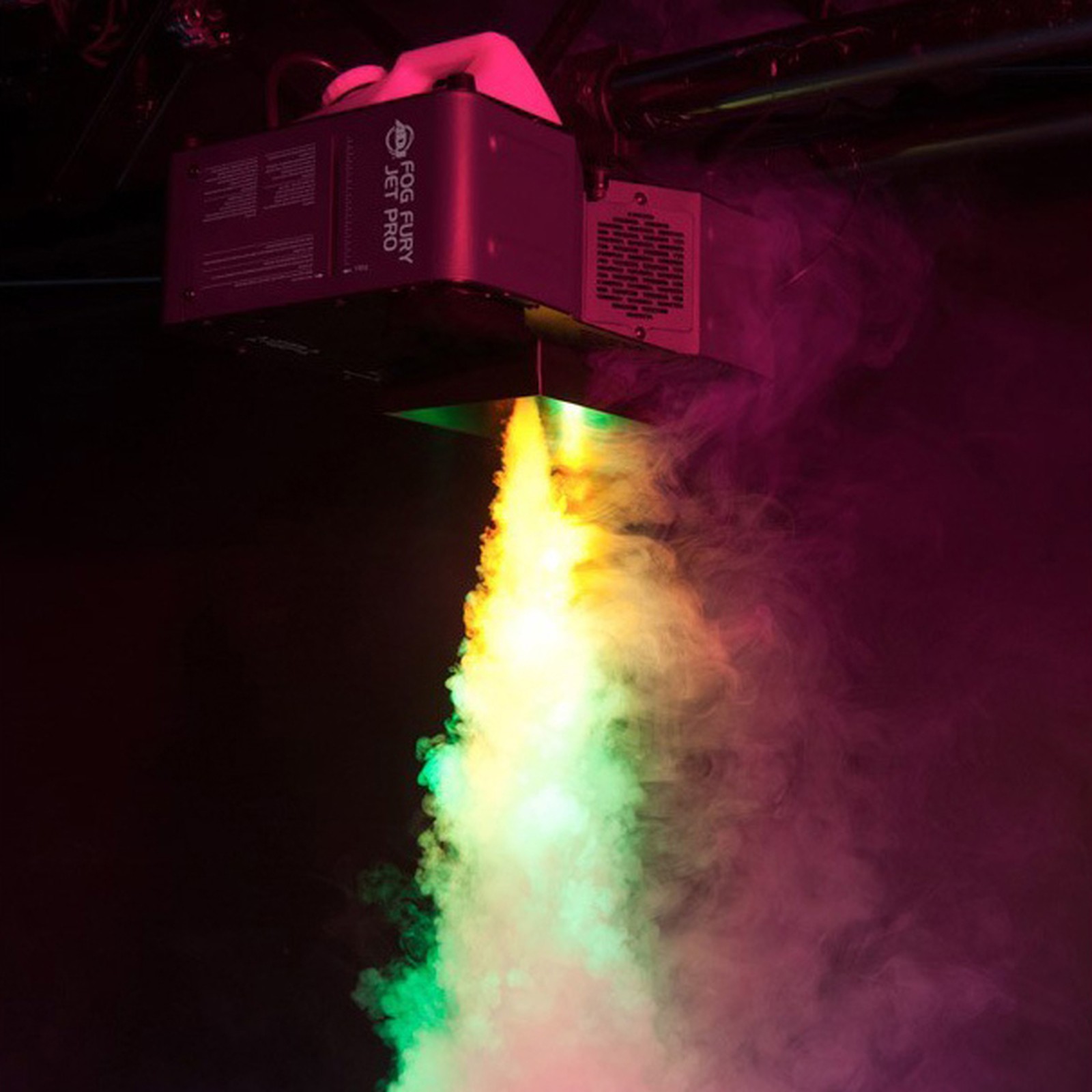 Vertikale Nebelmaschine mit LED Beleuchtung